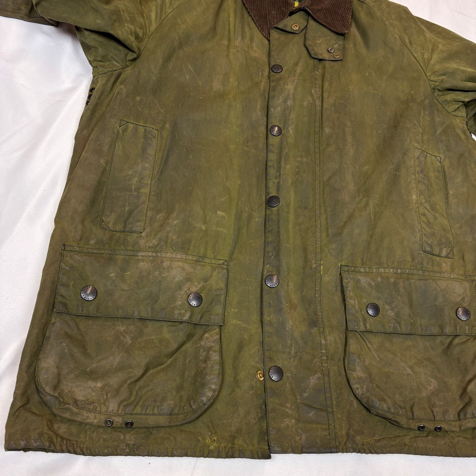 Barbour Barbour Classic Beaufort Waxed Plaid Lined Olive Jacket C40 Size US L / EU 52-54 / 3 - 9 Thumbnail