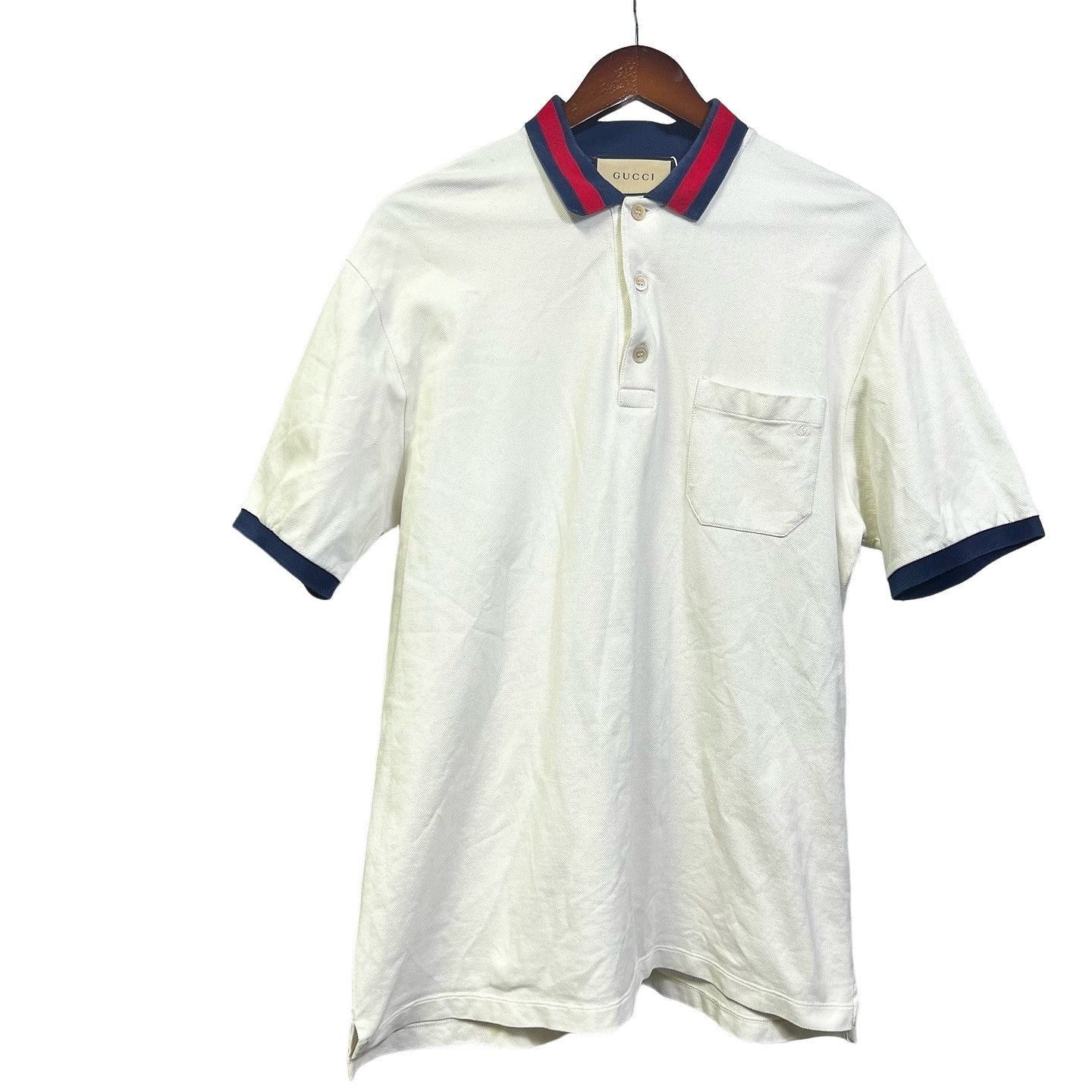Gucci Vintage 80s Gucci Tipped Polo T Shirt / Gucci Striped 80s 