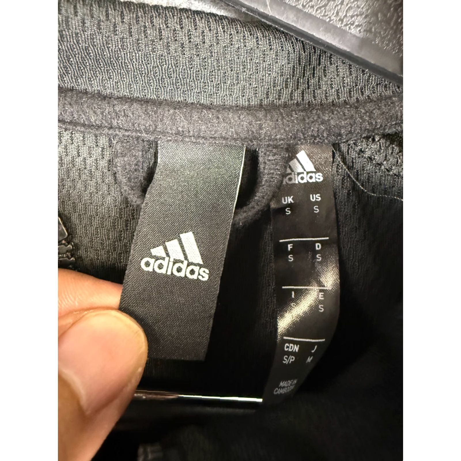 Adidas Adidas Track Jacket Mens S Black Full Zip Long Sleeve Logo Pockets Activewear Size US S / EU 44-46 / 1 - 6 Thumbnail