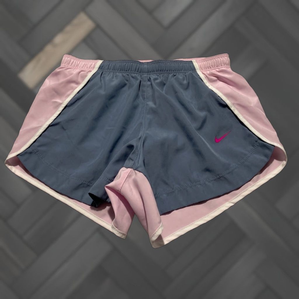 Nike Nike Dri-FIT Tempo Running Shorts Womens M Lined Inner Brief Pink Colorblock Athletic Summer Size 32" / US 10 / IT 46 - 1 Thumbnail