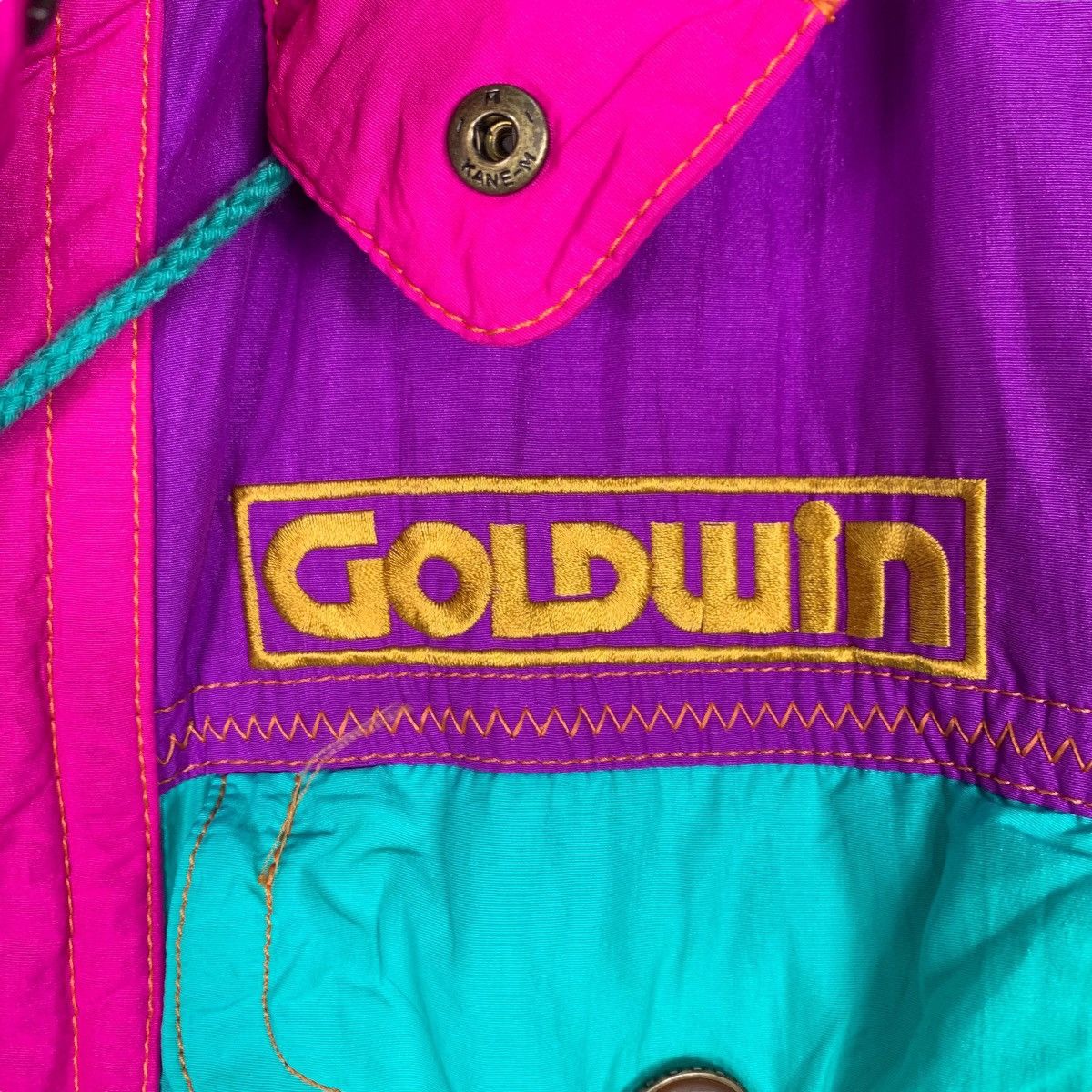 Goldwin GOLDWIN Premier Mix Multicolor Hooded Ski Jacket #0068-C4 Size US L / EU 52-54 / 3 - 19 Thumbnail