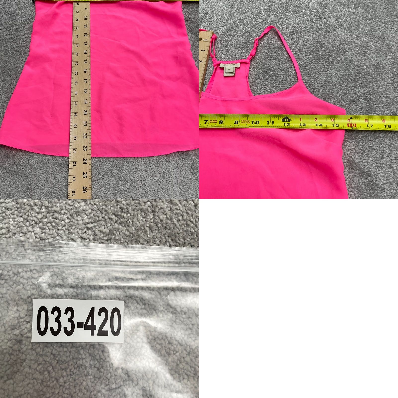 J.Crew J.Crew Camisole Tank Top Womens 00 Pink Halter Racerback Polyester Casual Beach Size XXS / US 00 / IT 34 - 8 Thumbnail