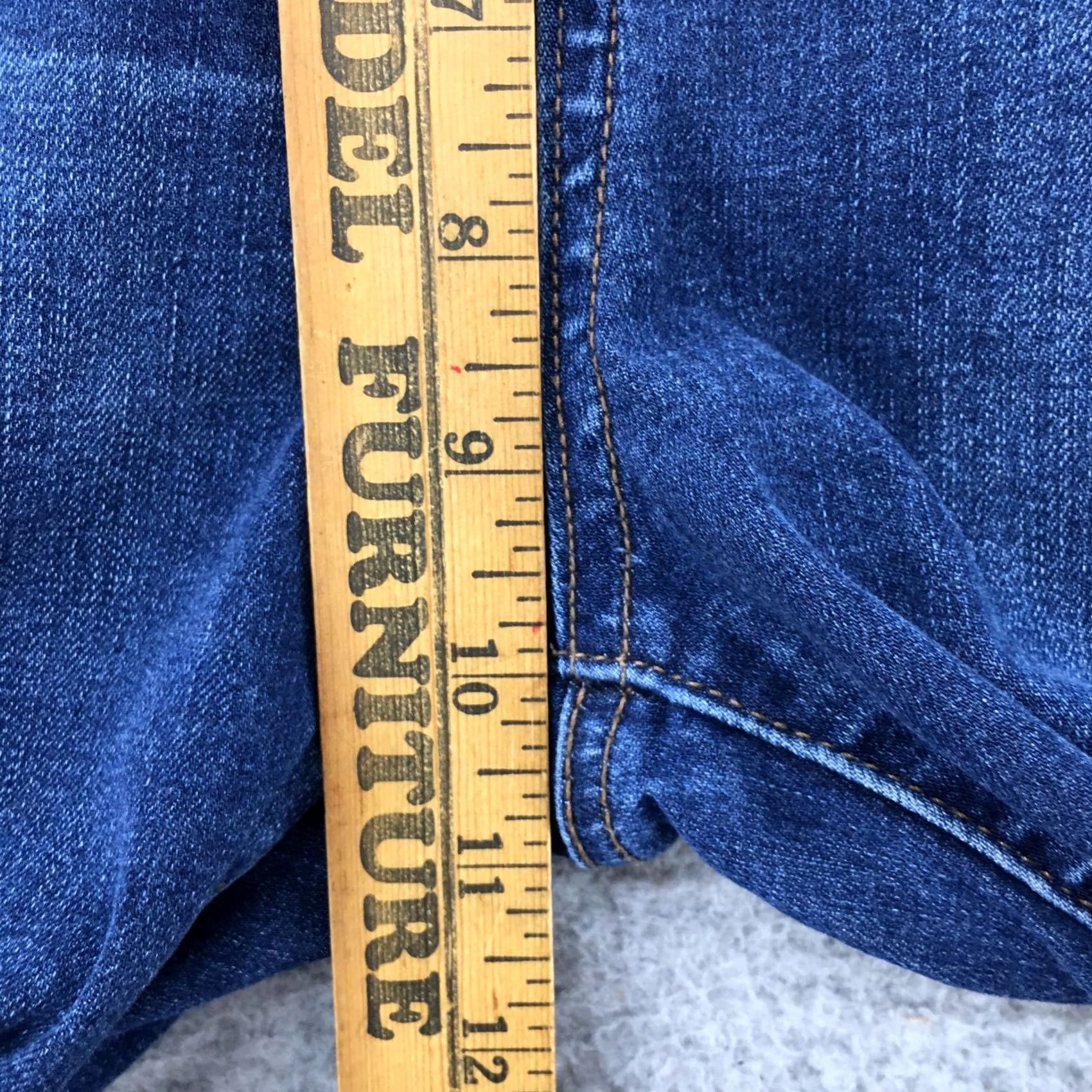 Rsq RSQ Jeans Manhattan High Rise Skinny Jeans Womens 3 Blue Dark Wash Denim Distressed Size 26" / US 2 / IT 38 - 7 Thumbnail