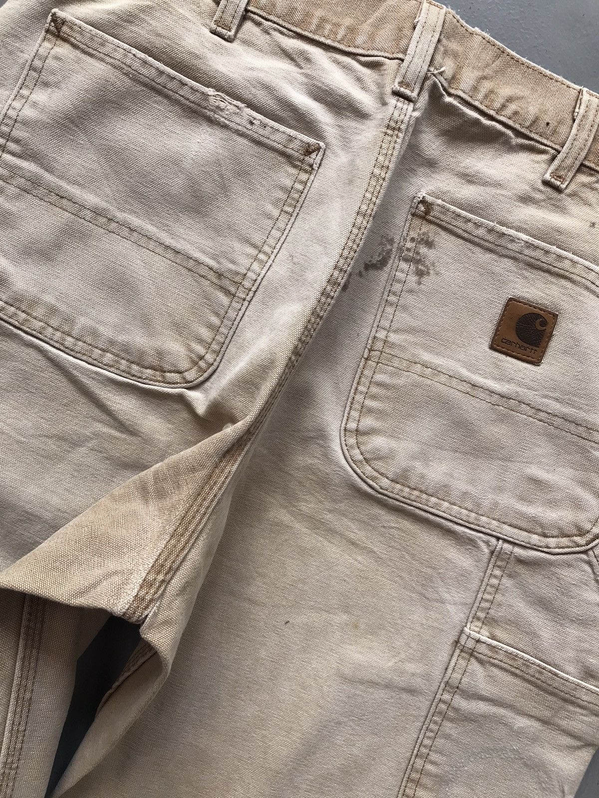 Carhartt × Vintage Vintage sunfade Carhartt b11 BRN carpenter denim Size US 30 / EU 46 - 12 Thumbnail