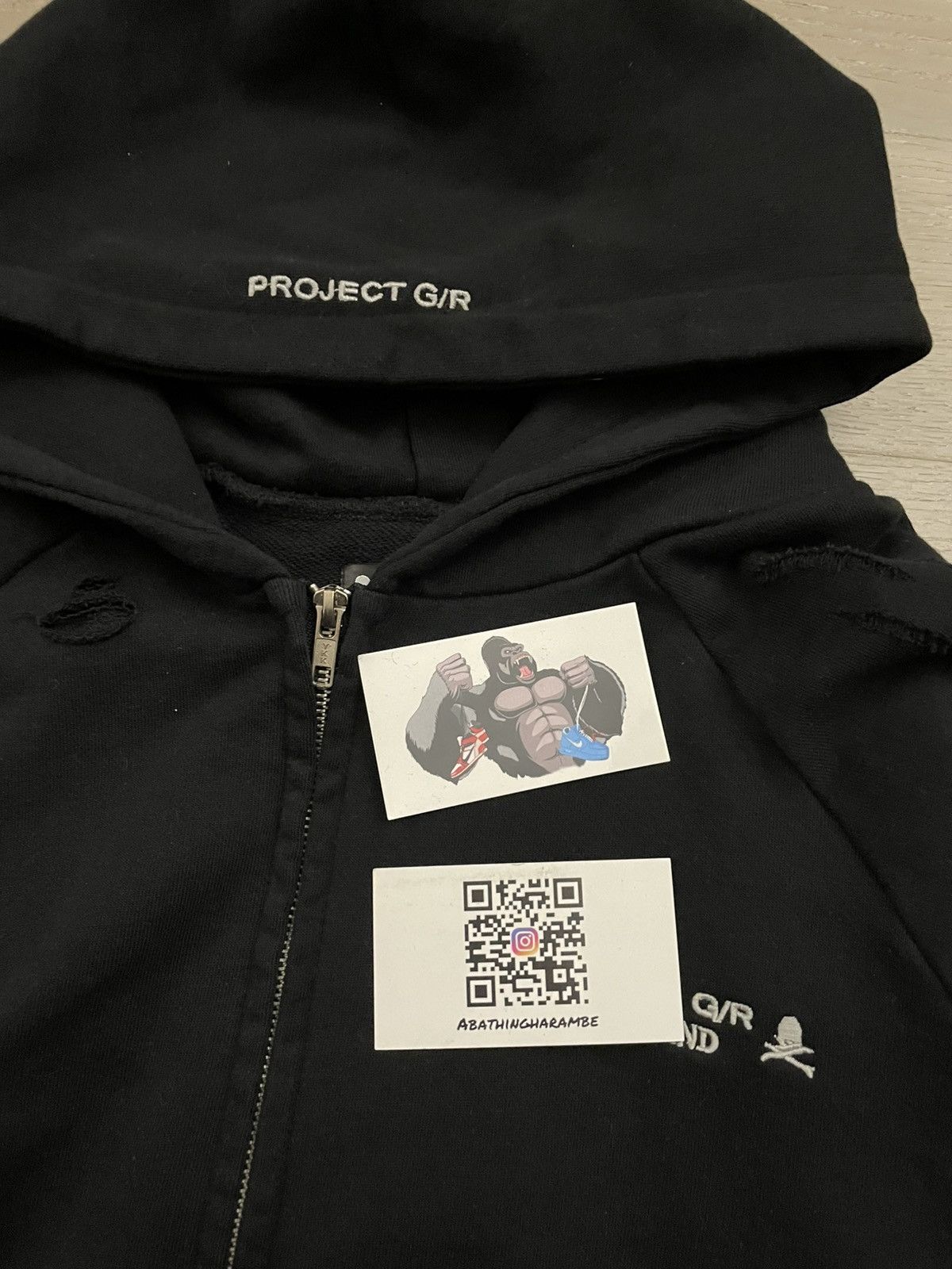 PROJECT G/R Project G/R x Mastermind Reconstructed Folded Zip Hoodie Size US M / EU 48-50 / 2 - 7 Thumbnail