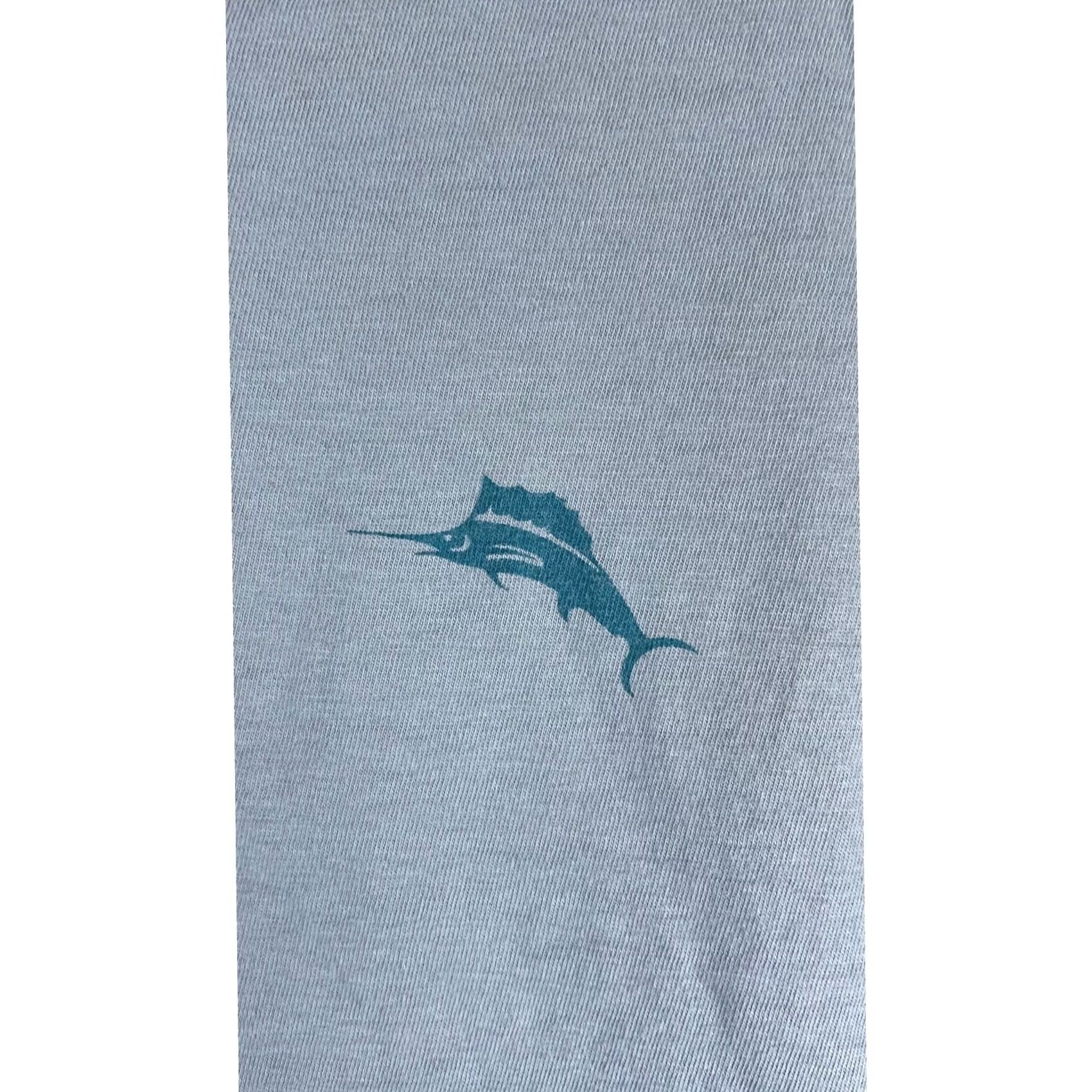 Tommy Bahama Tommy Bahama T-Shirt Mens XL Gray Graphic Back Marlin Cotton Tee Size US XL / EU 56 / 4 - 8 Thumbnail