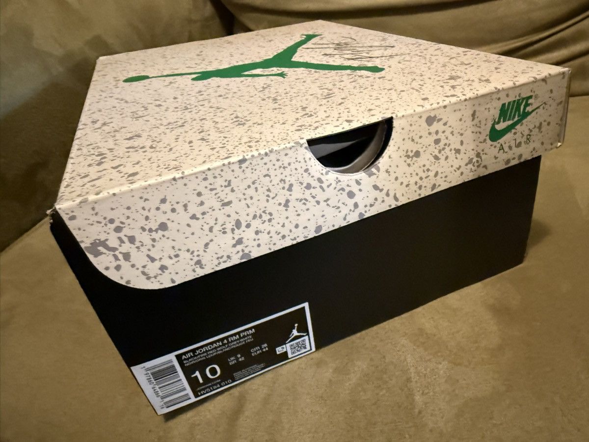 Jordan Brand Nike Air Jordan 4 Retro low RM PRM Black Metallic NEW OG Box Size US 10 / EU 43 - 5 Thumbnail