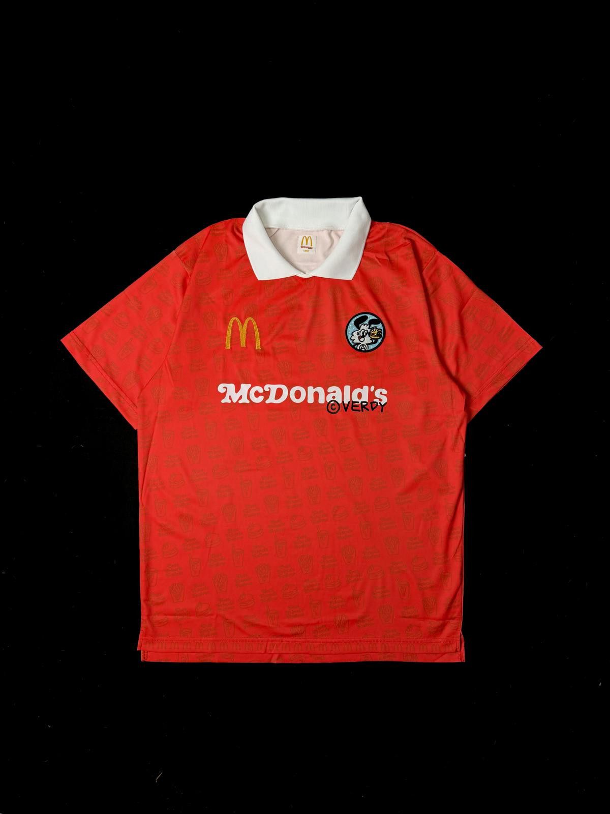 Verdy Deadstock Retro Verdy x McDonald’s Jersey Red Large Size US L / EU 52-54 / 3 - 1 Thumbnail