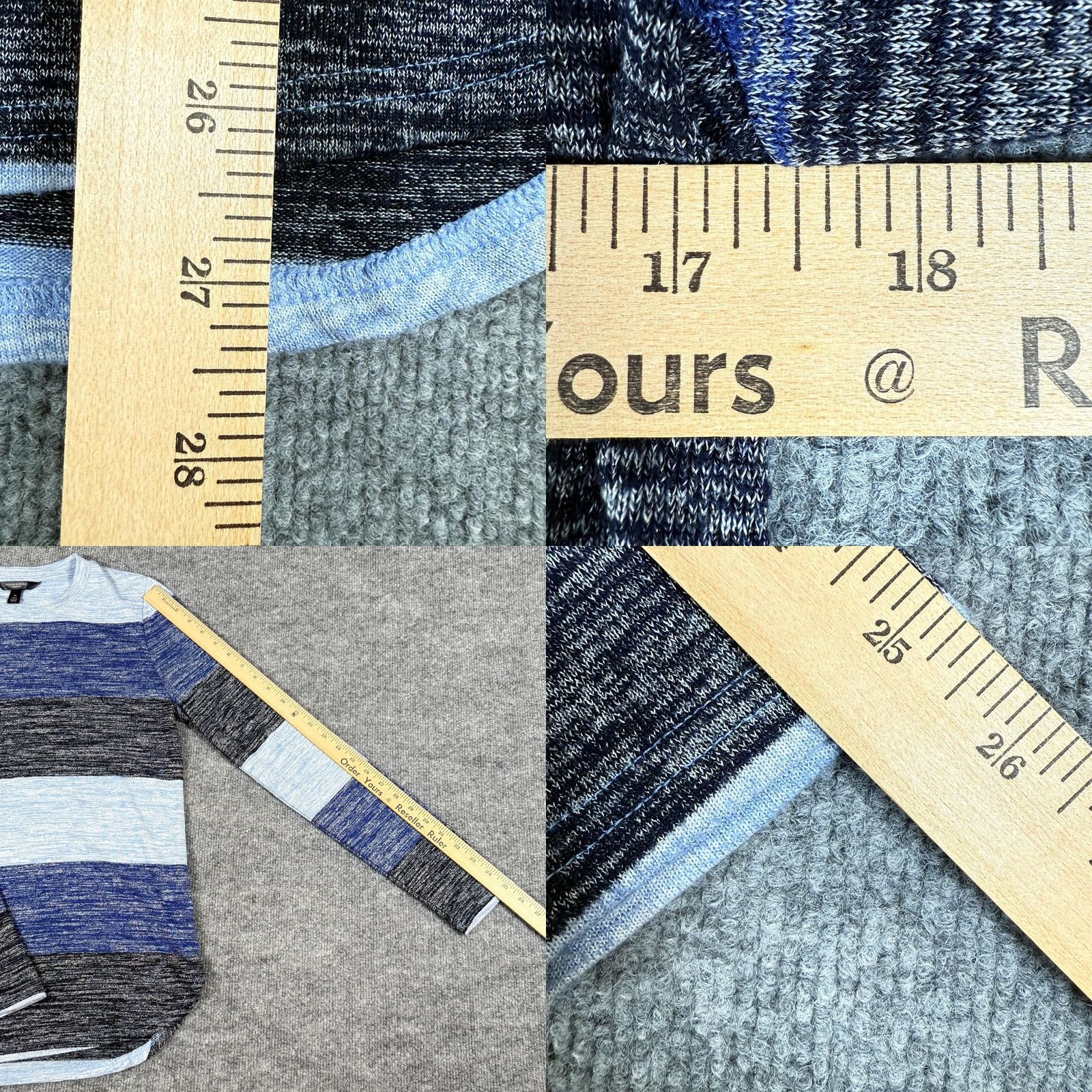 Banana Republic Banana Republic Sweater Mens Medium Striped Luxespun Long Sleeve Pullover Size US M / EU 48-50 / 2 - 8 Thumbnail