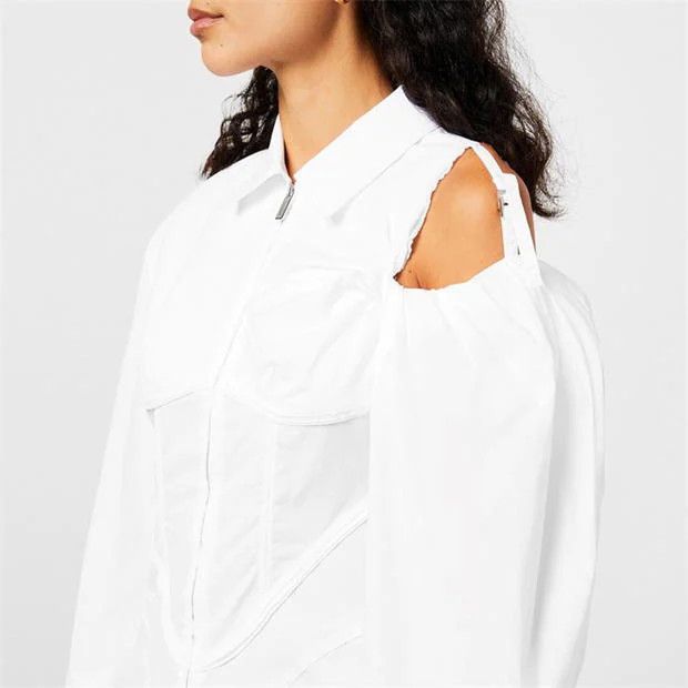 Jacquemus o1g2r1mq1024 Mini Dress in White Size M / US 6-8 / IT 42-44 - 3 Thumbnail