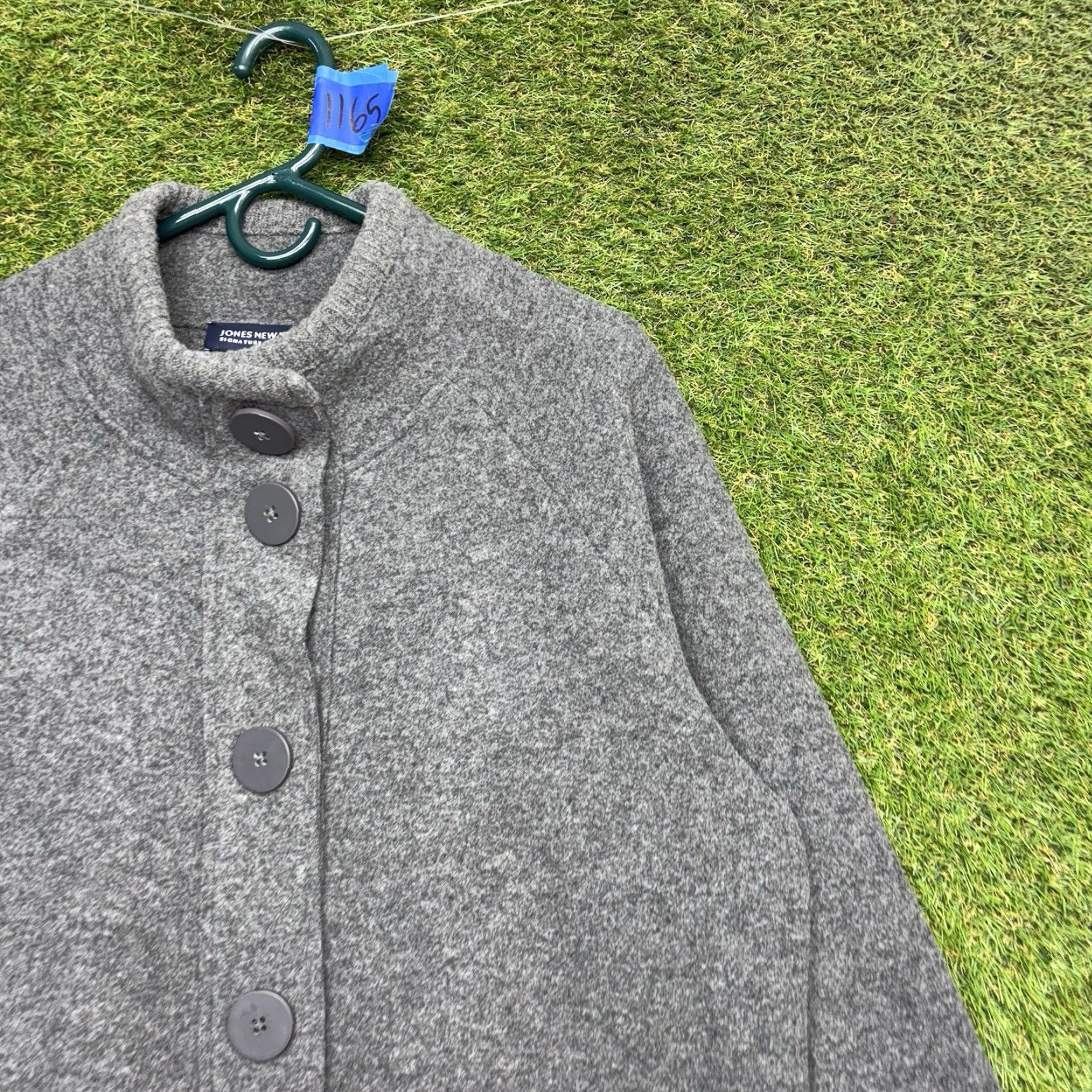 Jones New York Jones New York Wool Jacket Womens 1X Peacoat Grey Midi Coat Button Wool Angora Lined Pockets Winter Fall Vintage No Size XL / US 12-14 / IT 48-50 - 3 Thumbnail