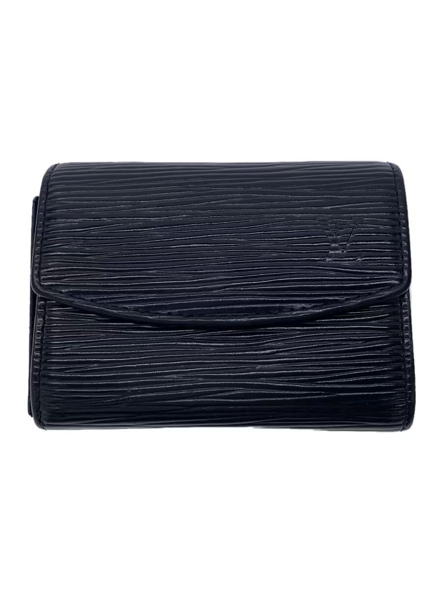 Louis Vuitton Louis Vuitton Epi Porte Monet Saenpur Plain Black Size ONE SIZE - 1 Thumbnail