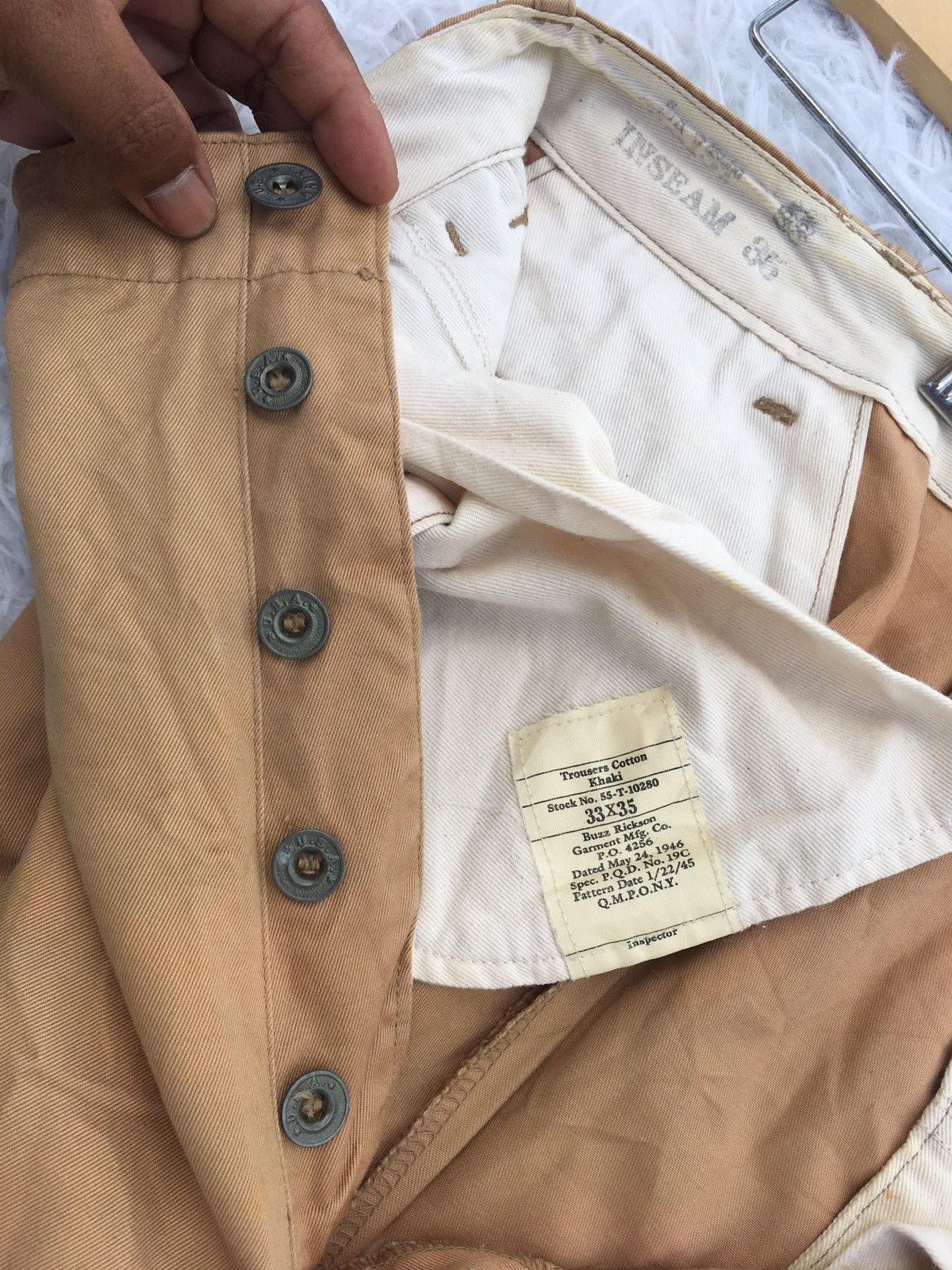 Buzz Rickson's Vtg Buzz Ricksons 1945 Model US Army Trousers/Khakis Pants Size US 32 / EU 48 - 15 Thumbnail