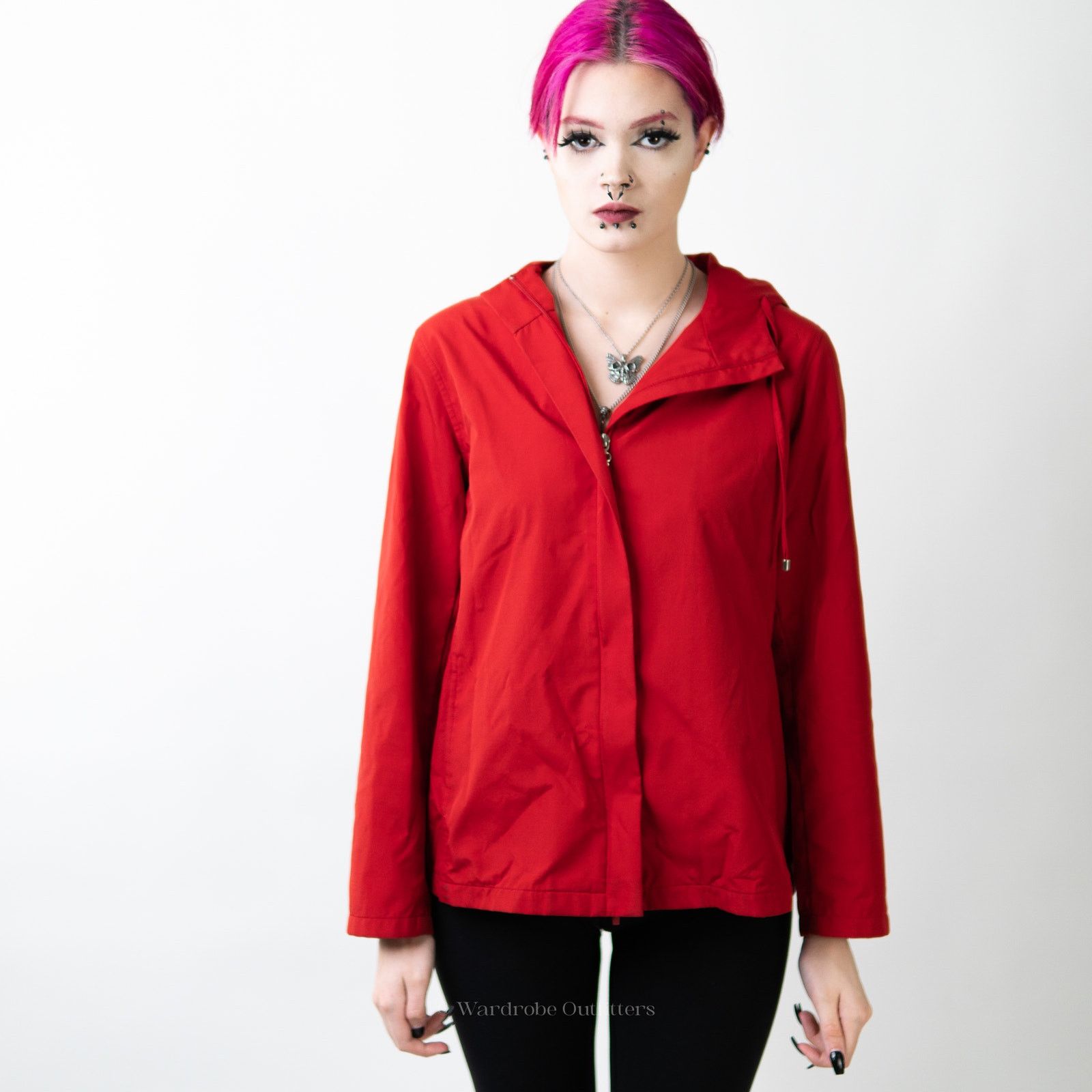 Jones New York Jones New York County Lipstick Red Barn Rain Jacket - S Size S / US 4 / IT 40 - 1 Thumbnail