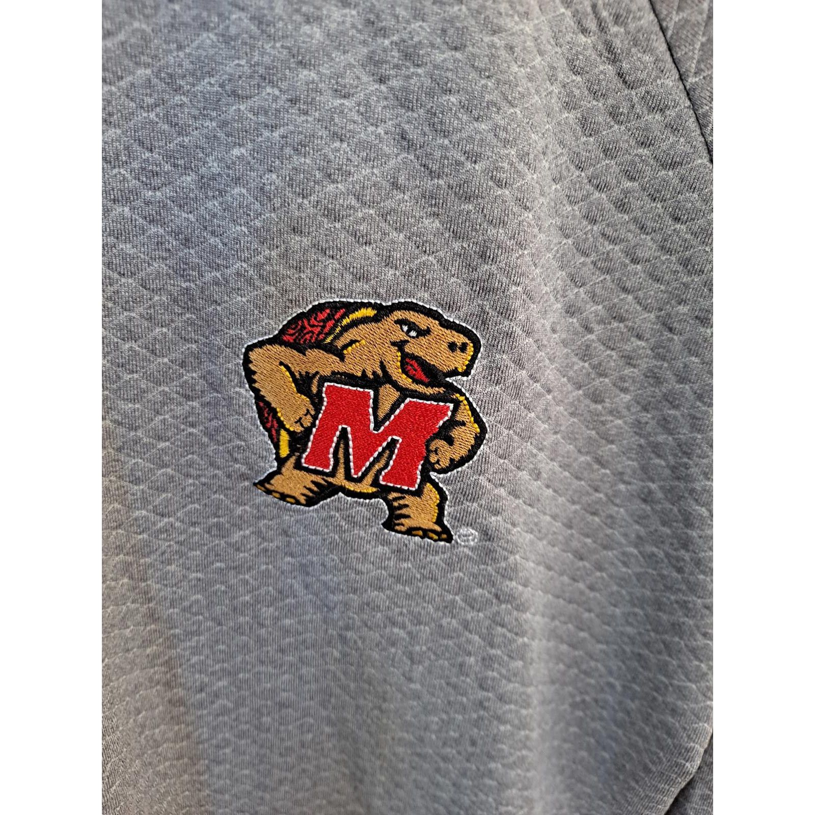 Champion Champion Maryland Terrapins 1/4 Zip Quilted Gray Sweatshirt Size US M / EU 48-50 / 2 - 2 Thumbnail