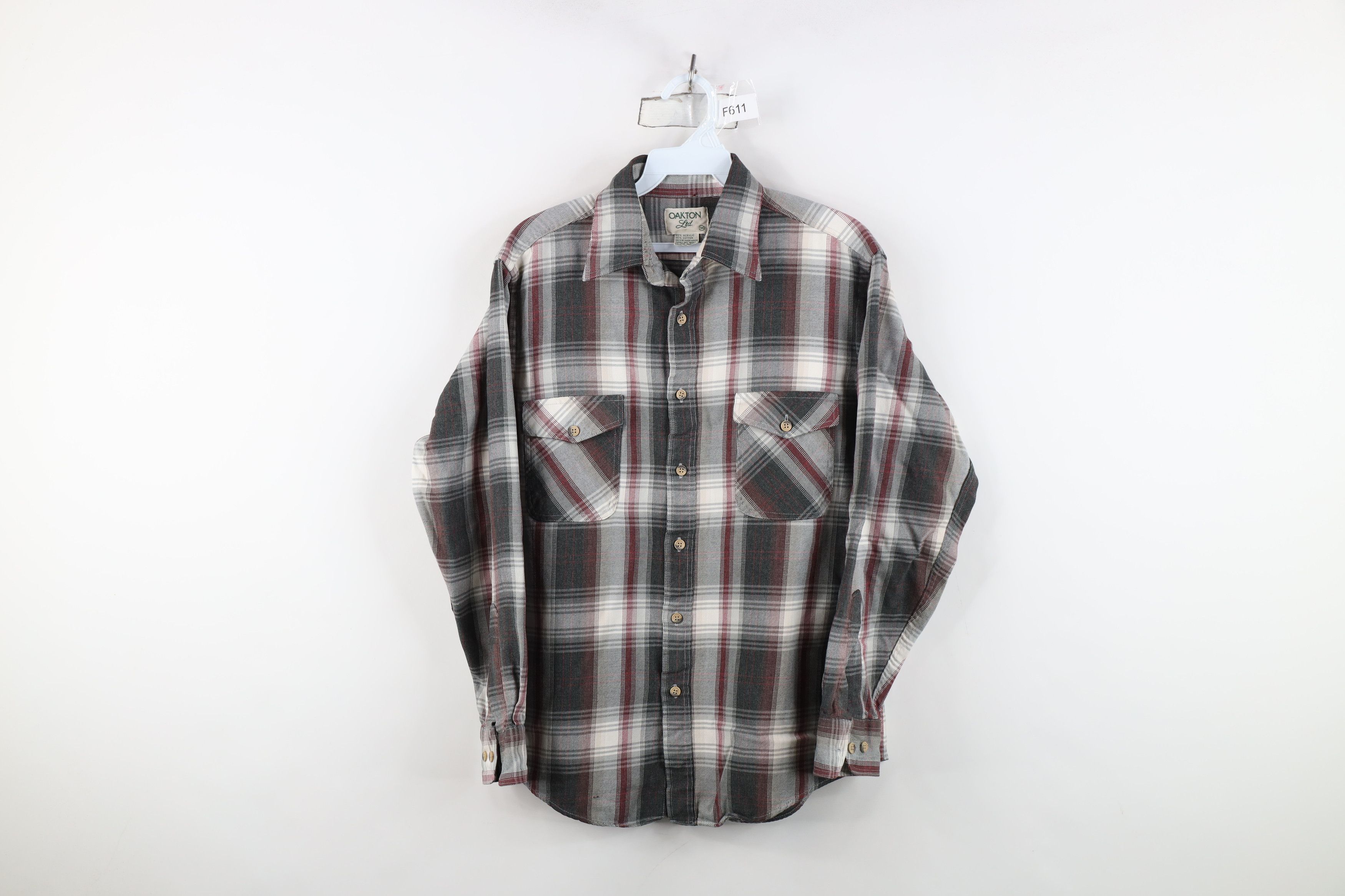 Vintage Vintage 90s Streetwear Flannel Collared Button Shirt Plaid Size US M / EU 48-50 / 2 - 1 Thumbnail