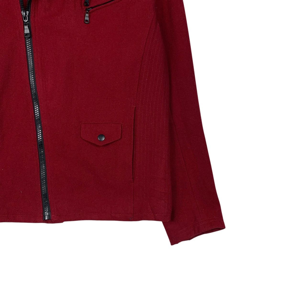 semanticdesign SEMANTIC DESIGN Asymmetrical Double Collar Jacket #2173-C96 Size US L / EU 52-54 / 3 - 4 Thumbnail