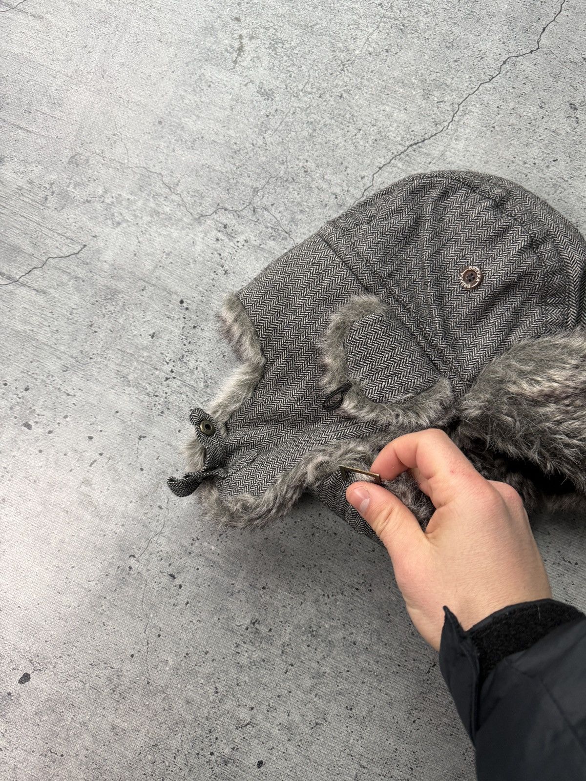 Vintage Ushanka Mohair Faux Fur Y2K Style Trapper Hat Size ONE SIZE - 4 Thumbnail