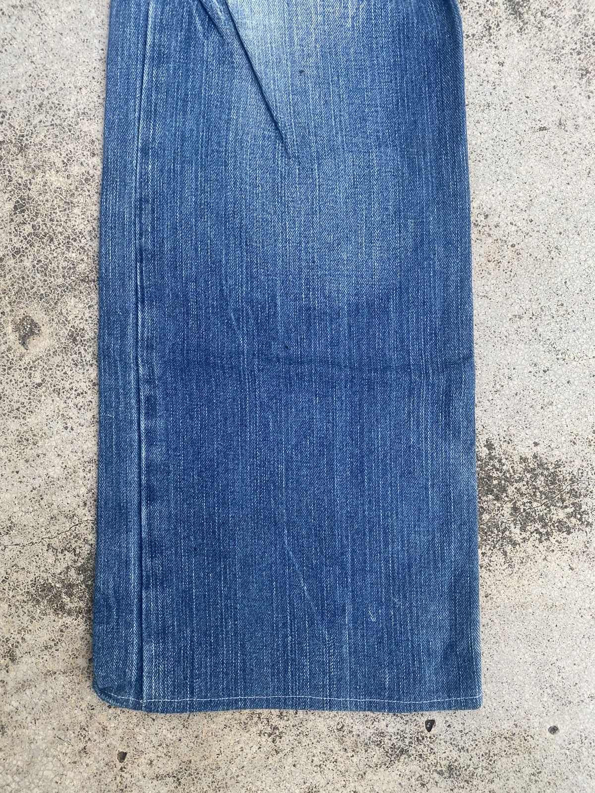 Japanese Brand Flare Jeans Root Three Distressed Fade Bootcut Size US 30 / EU 46 - 4 Thumbnail
