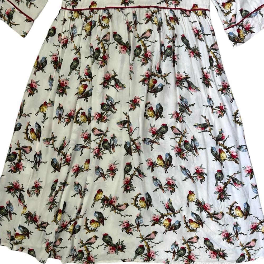 Baum und Pferdgarten RARE Baum und Pferdgarten Dandy Bird Button Up Midi Dress Size S / US 4 / IT 40 - 8 Thumbnail