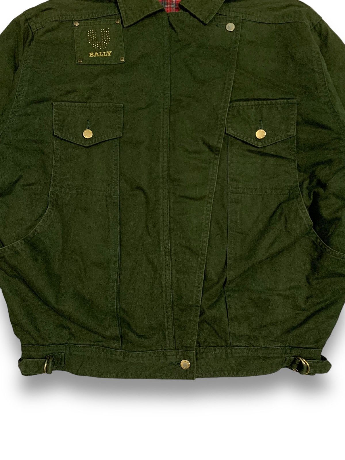 Bally Vintage Bally Canvas Tactical Air Force Army Bomber Jacket Size US M / EU 48-50 / 2 - 11 Thumbnail