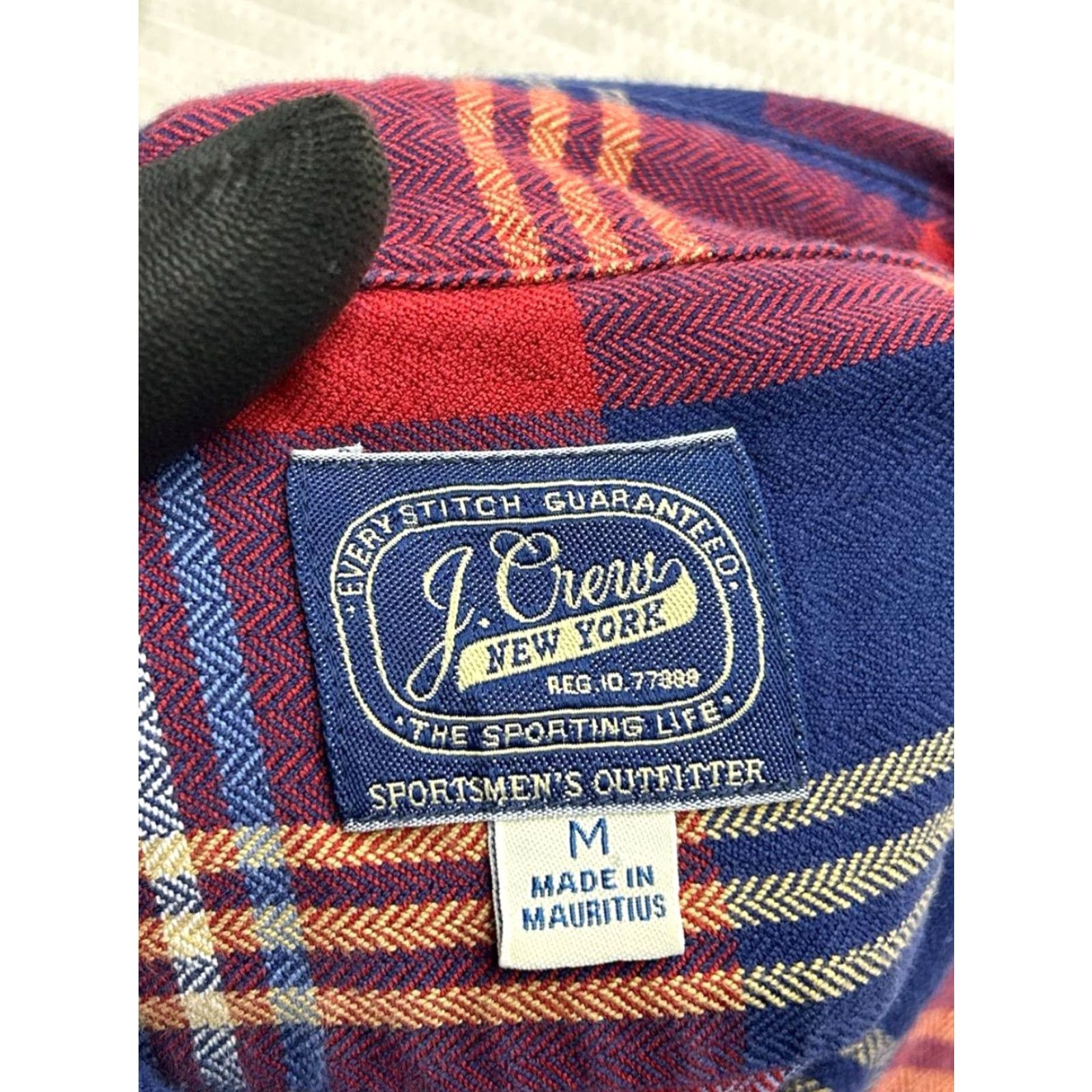 J.Crew J.Crew Shirt Mens Medium Red Blue Cotton Button Up Size US M / EU 48-50 / 2 - 3 Thumbnail