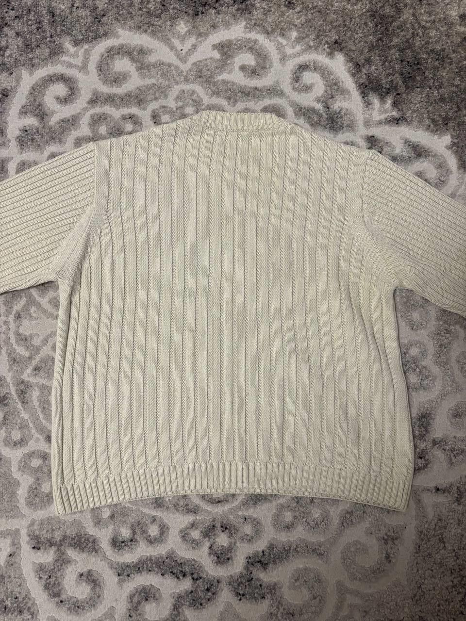 Vintage Vintage MTL Crewneck Sweater - Cream/Off-White Ribbed Knit Size US L / EU 52-54 / 3 - 6 Thumbnail