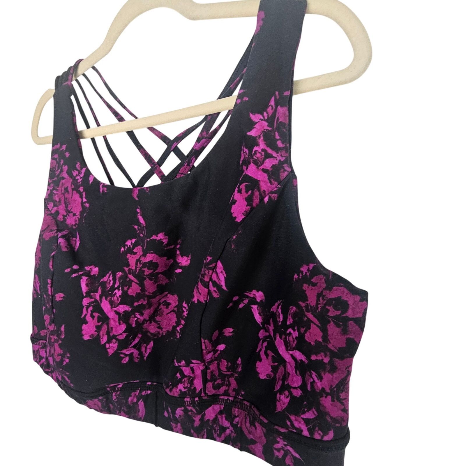 Torrid Torrid Active Women Floral Strappy Sports Bra Size 3X Sporty Size 3XL / US 20-22 - 2 Thumbnail