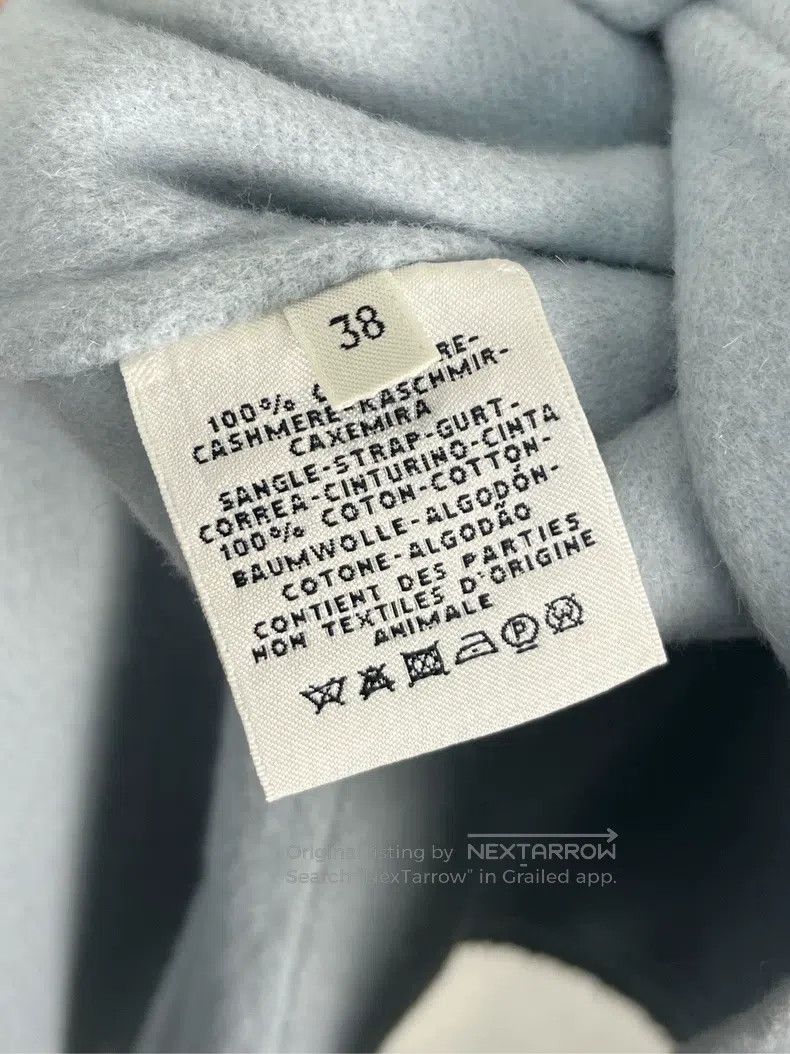 Hermes Hermes Blue Hooded Long Sleeve Wool Coat Size XS / US 0-2 / IT 36-38 - 4 Thumbnail