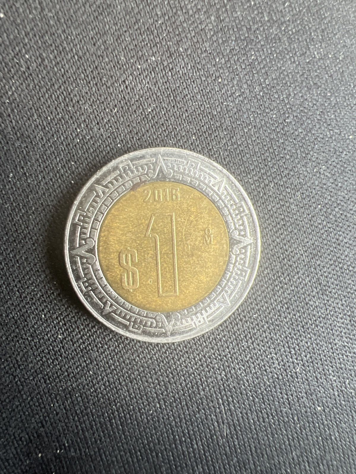 Peso 2016 Mexican 1 Peso Coin Size ONE SIZE - 1 Thumbnail