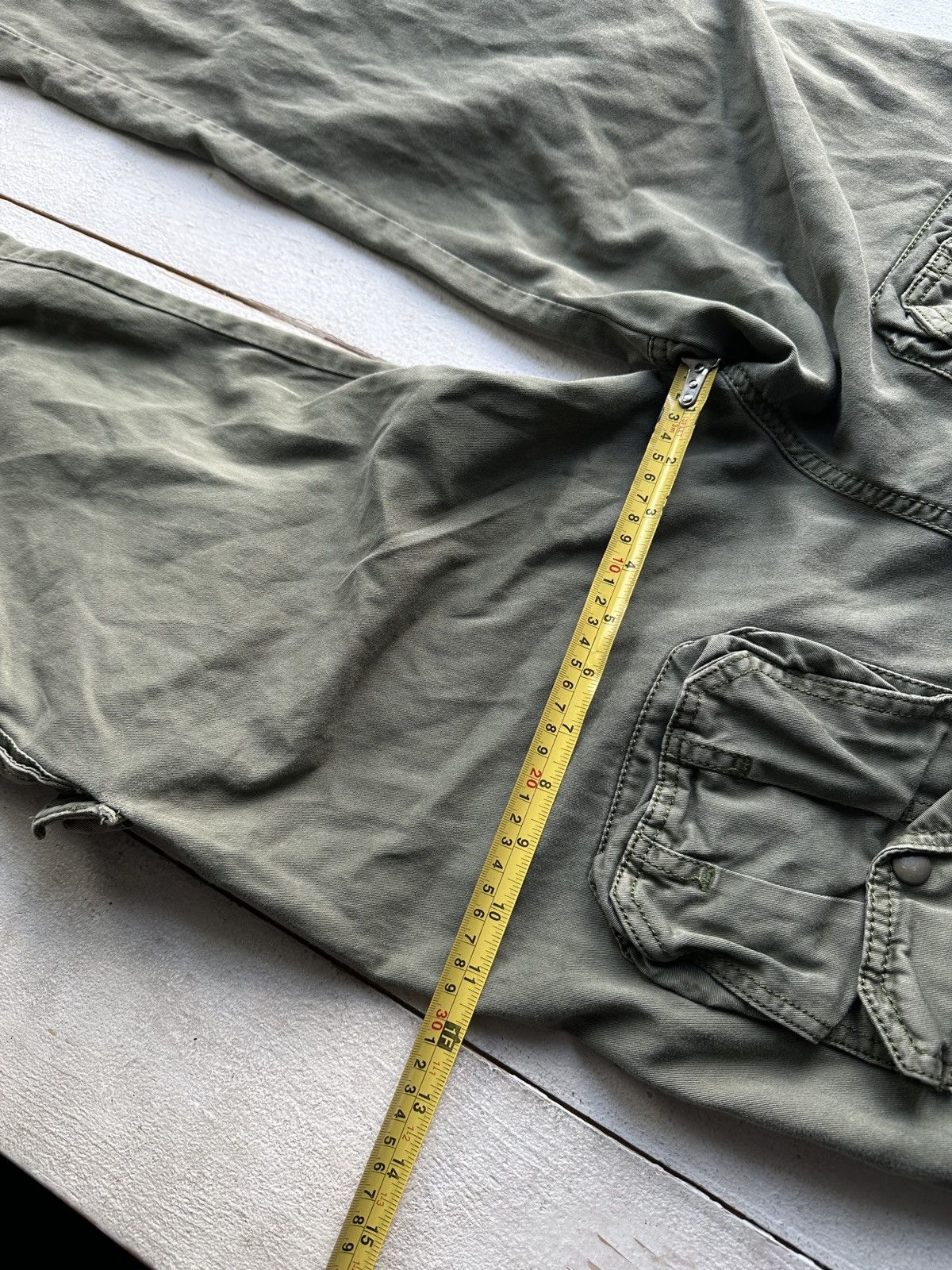 Other 🚨RARE 90s MULTIPOCKET Stone Wash OLIVE GREEN Jeans Mens 30 Size US 30 / EU 46 - 17 Thumbnail