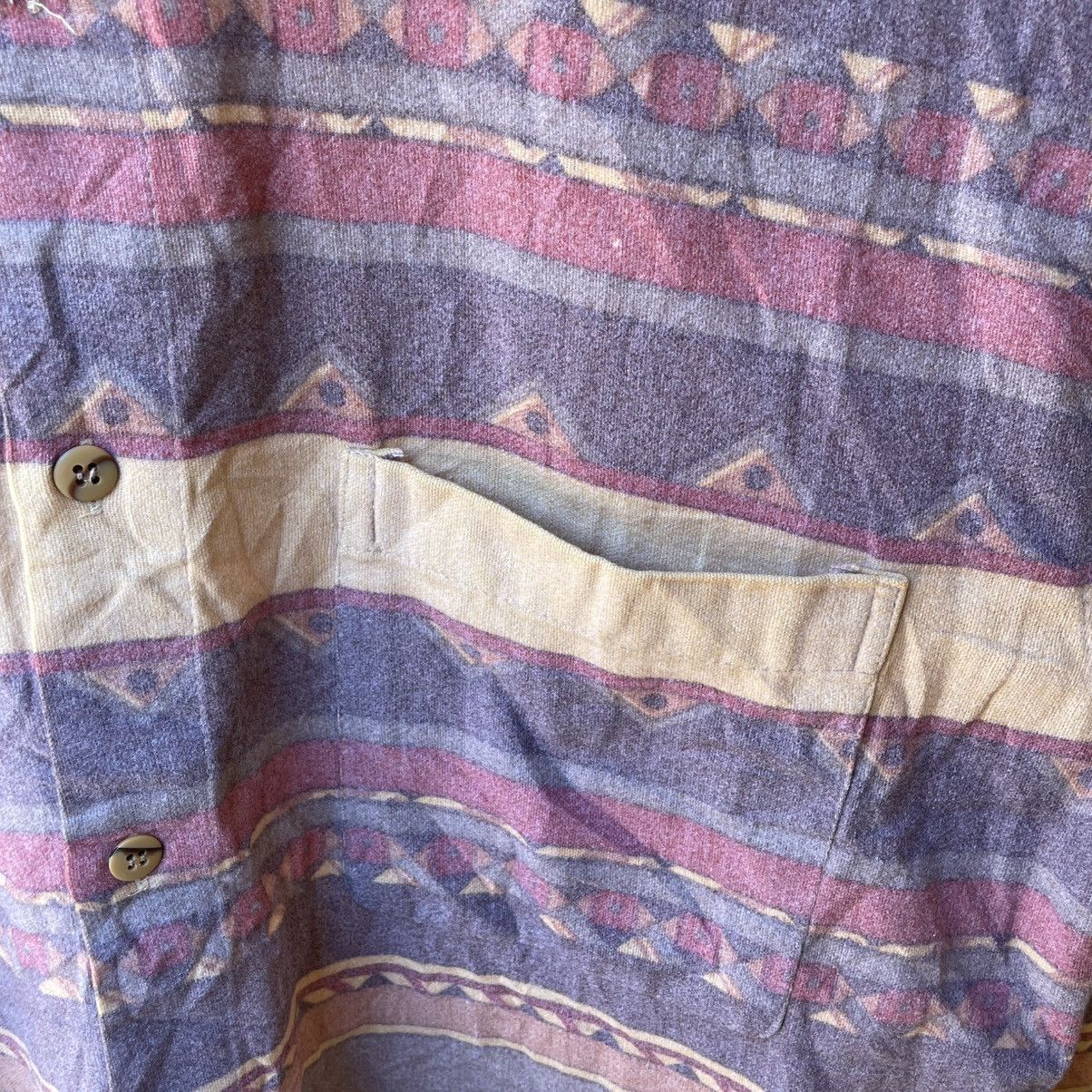 Japanese Brand × Vintage 🔥Vintage 80s Retro Nostalgic Modern Style Navajo Shirts Size US L / EU 52-54 / 3 - 6 Thumbnail