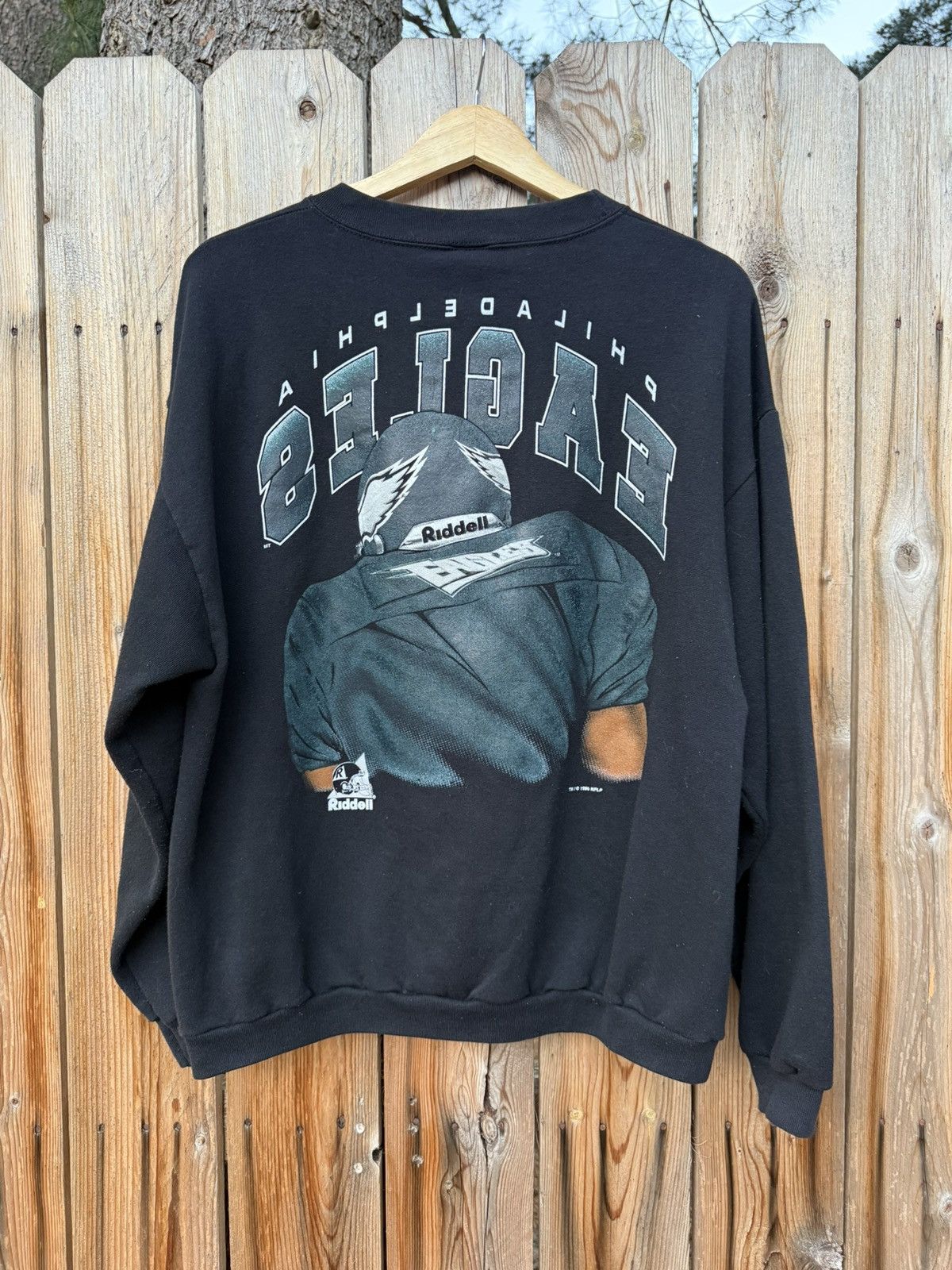 Riddell Vintage 1996 Philadelphia Eagles Riddell NFL Crewneck Large Size US L / EU 52-54 / 3 - 6 Thumbnail