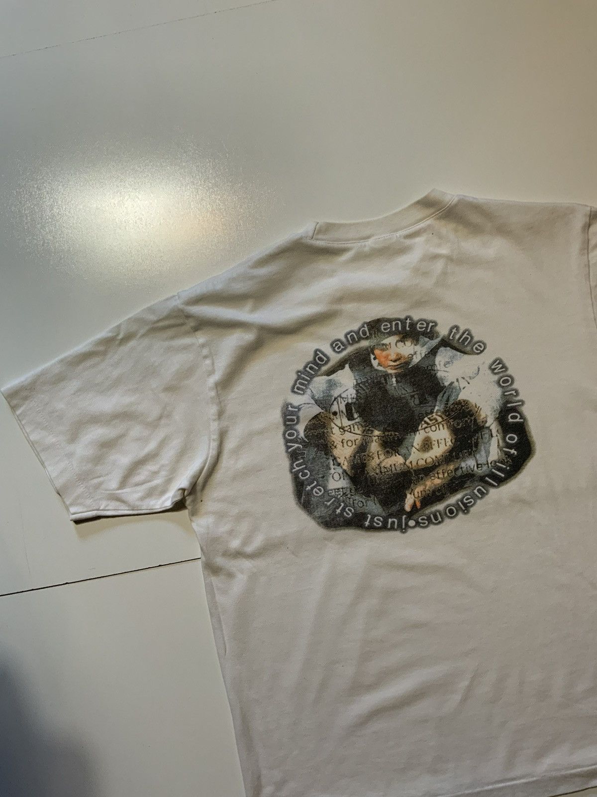 Vintage Penshoppe Stretch Your Mind Enter World Of Illusions T-Shirt Size US S / EU 44-46 / 1 - 5 Thumbnail