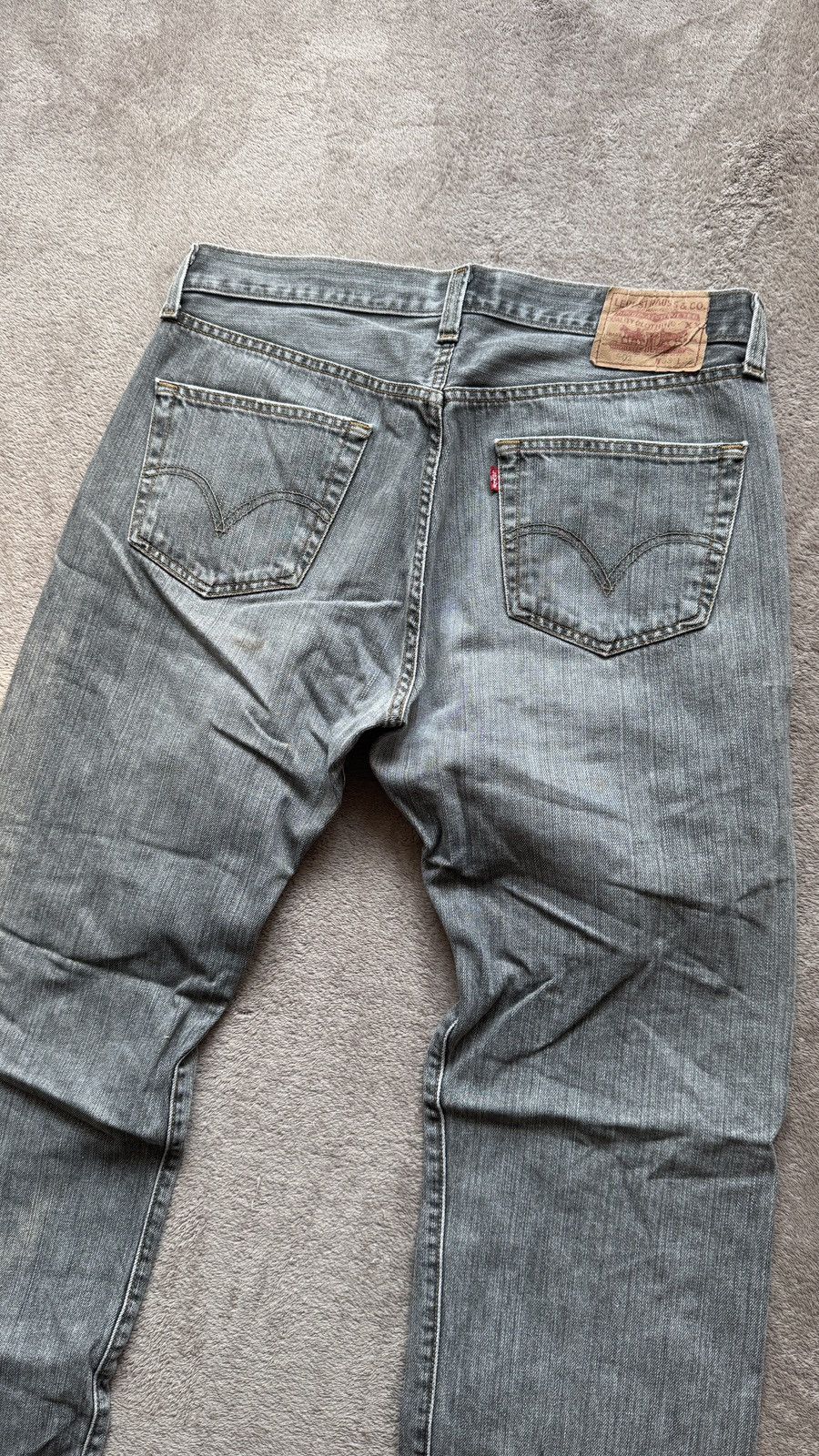 Levi's Vintage Clothing Helmut Lang Style Levii’s Jeans 501 Y2K faded washed denim Size US 33 - 2 Thumbnail