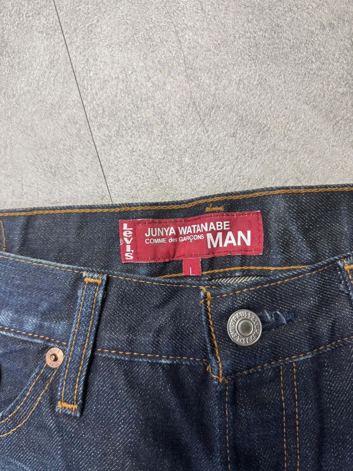 Junya Watanabe × Levi's Junya Watanabe Man x Levis from A/W 2002 Embroidered “L” Size US 34 / EU 50 - 4 Thumbnail