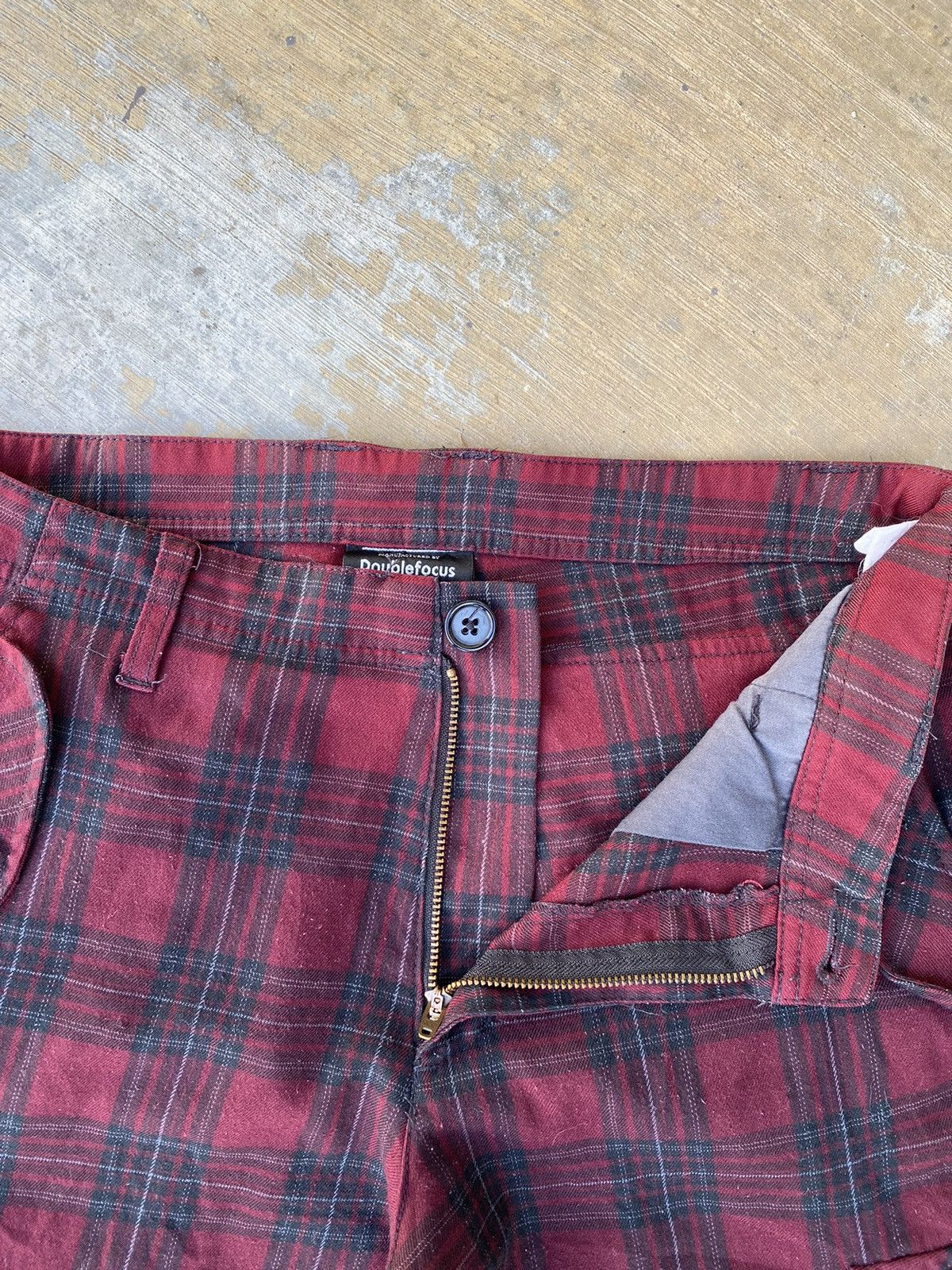 If Six Was Nine Double focus checkered punk cargo pants Size US 31 - 9 Thumbnail