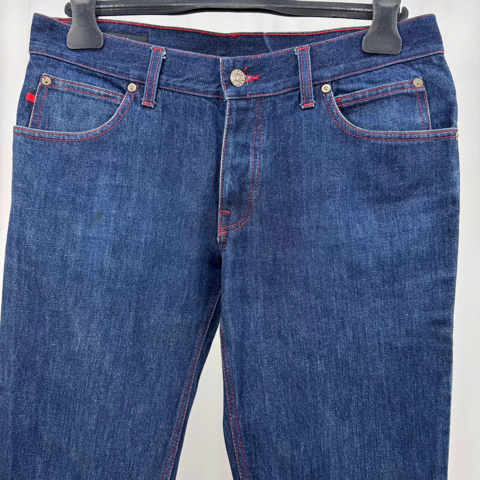 Gucci Gucci Red Stripe Washed Jeans Size 48 98 New Size US 32 / EU 48 - 3 Thumbnail