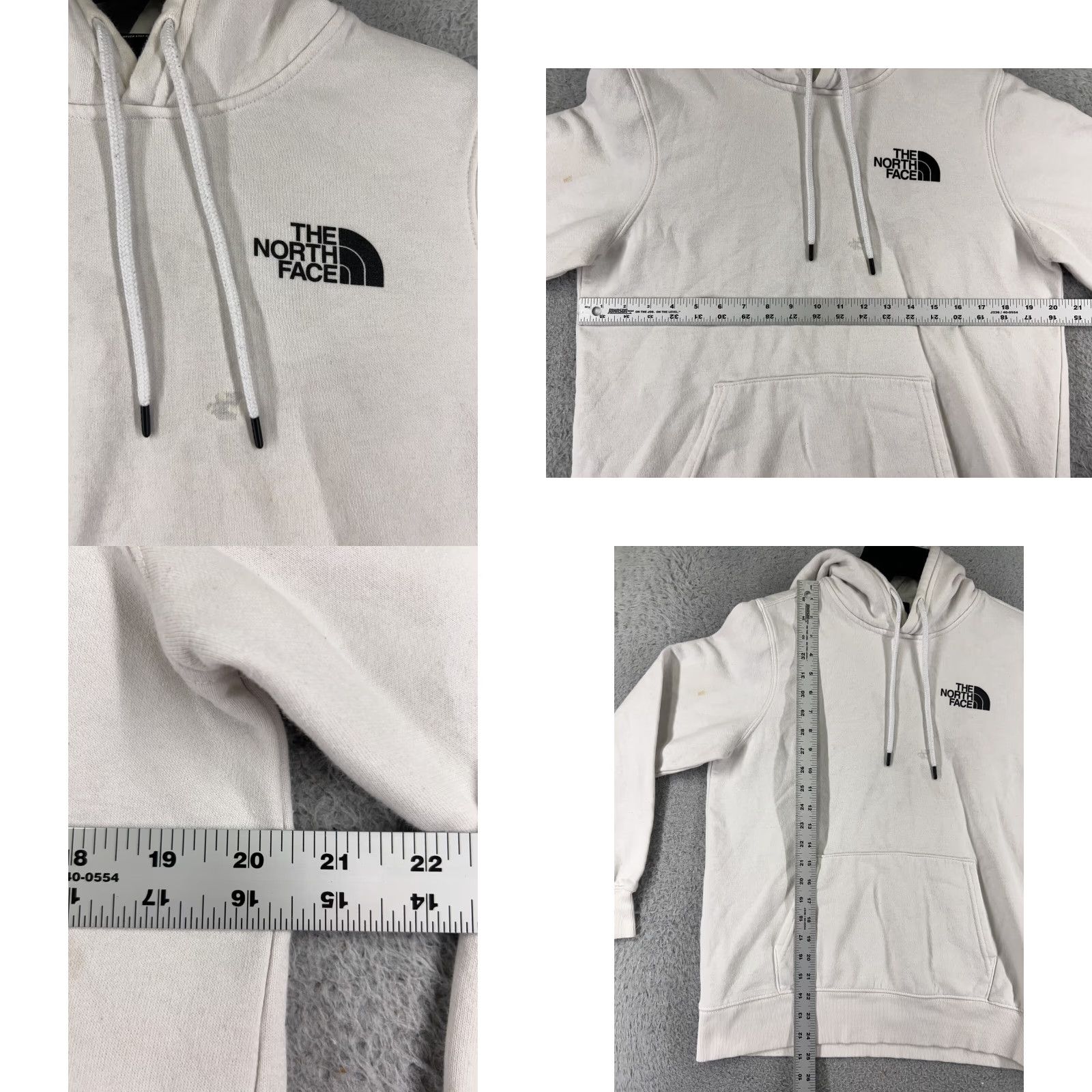 The North Face The North Face Hoodie Womens Medium White Activewear Pullover Cotton Drawstring Long Sleeve Logo Size M / US 6-8 / IT 42-44 - 8 Thumbnail