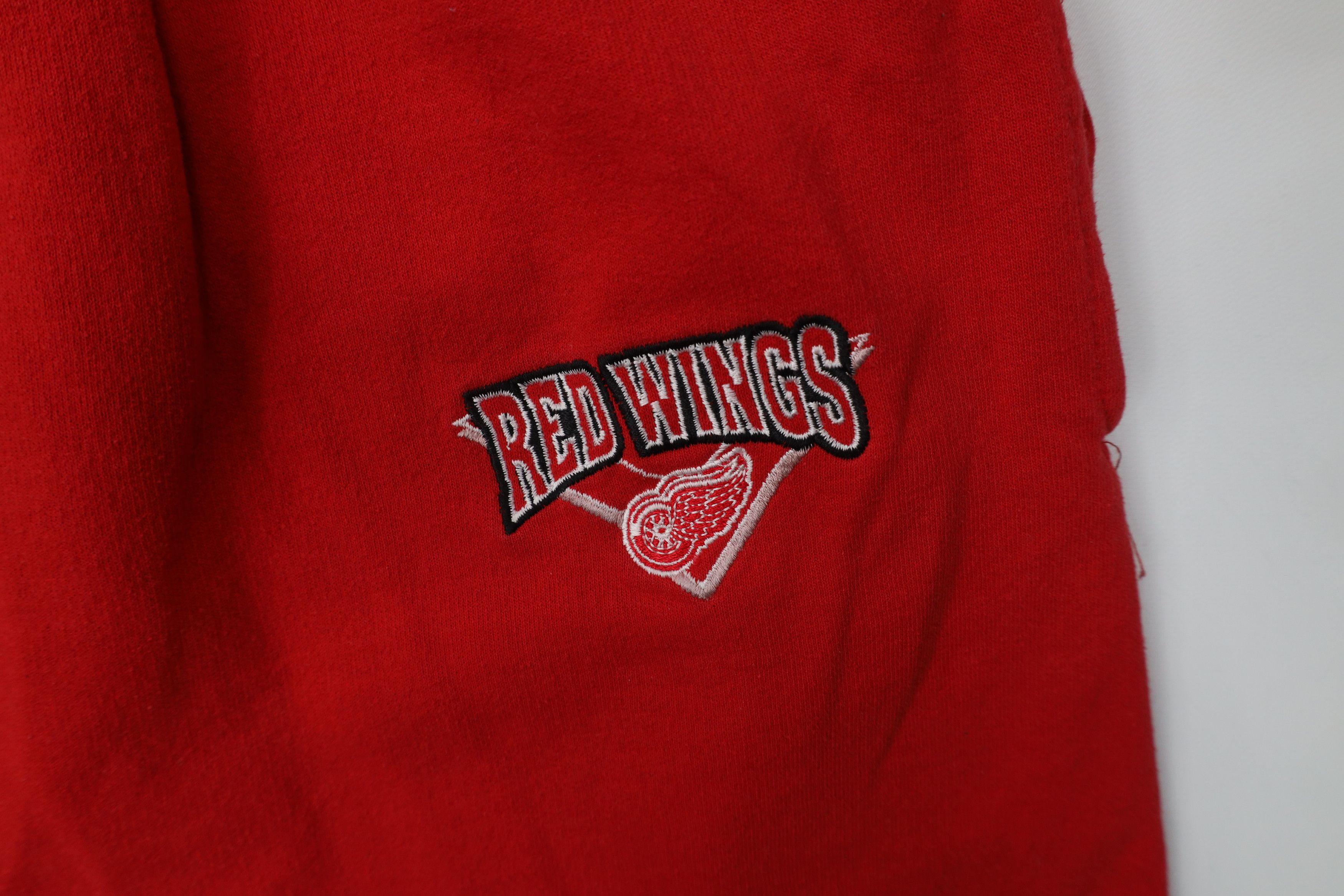 Vintage Vintage 90s Red Wings Hockey Sweatpants Joggers Size US 36 / EU 52 - 5 Thumbnail
