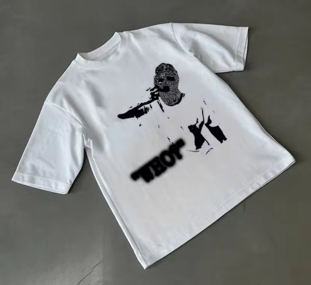 Other Y2K Streetwear Korean Retro Hip Hop Boy Print White T-Shirt Size US XL / EU 56 / 4 - 1 Thumbnail