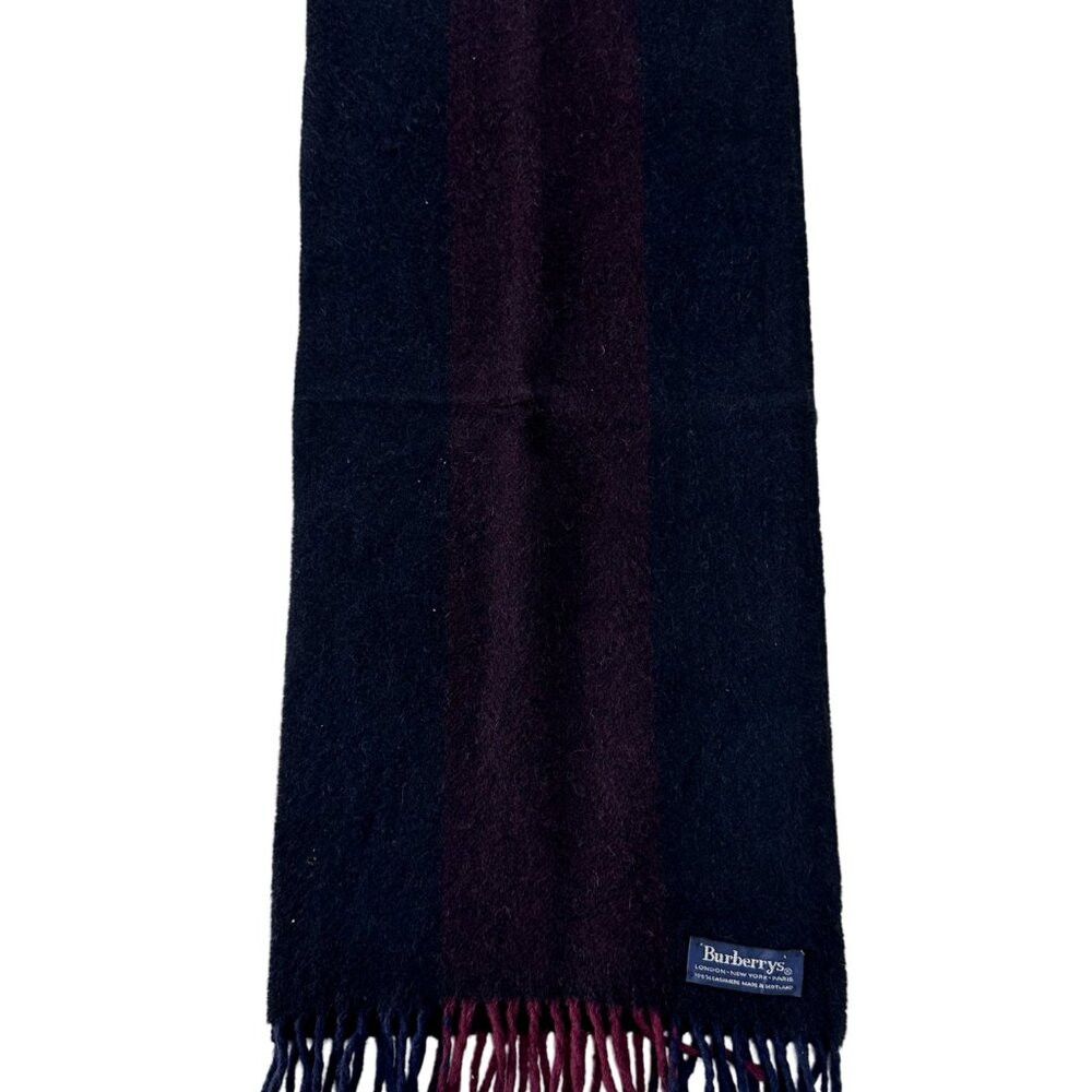 Burberry Burberrys Classic Check Scarf Black 100% Cashmere Unisex Sc Size ONE SIZE - 5 Thumbnail