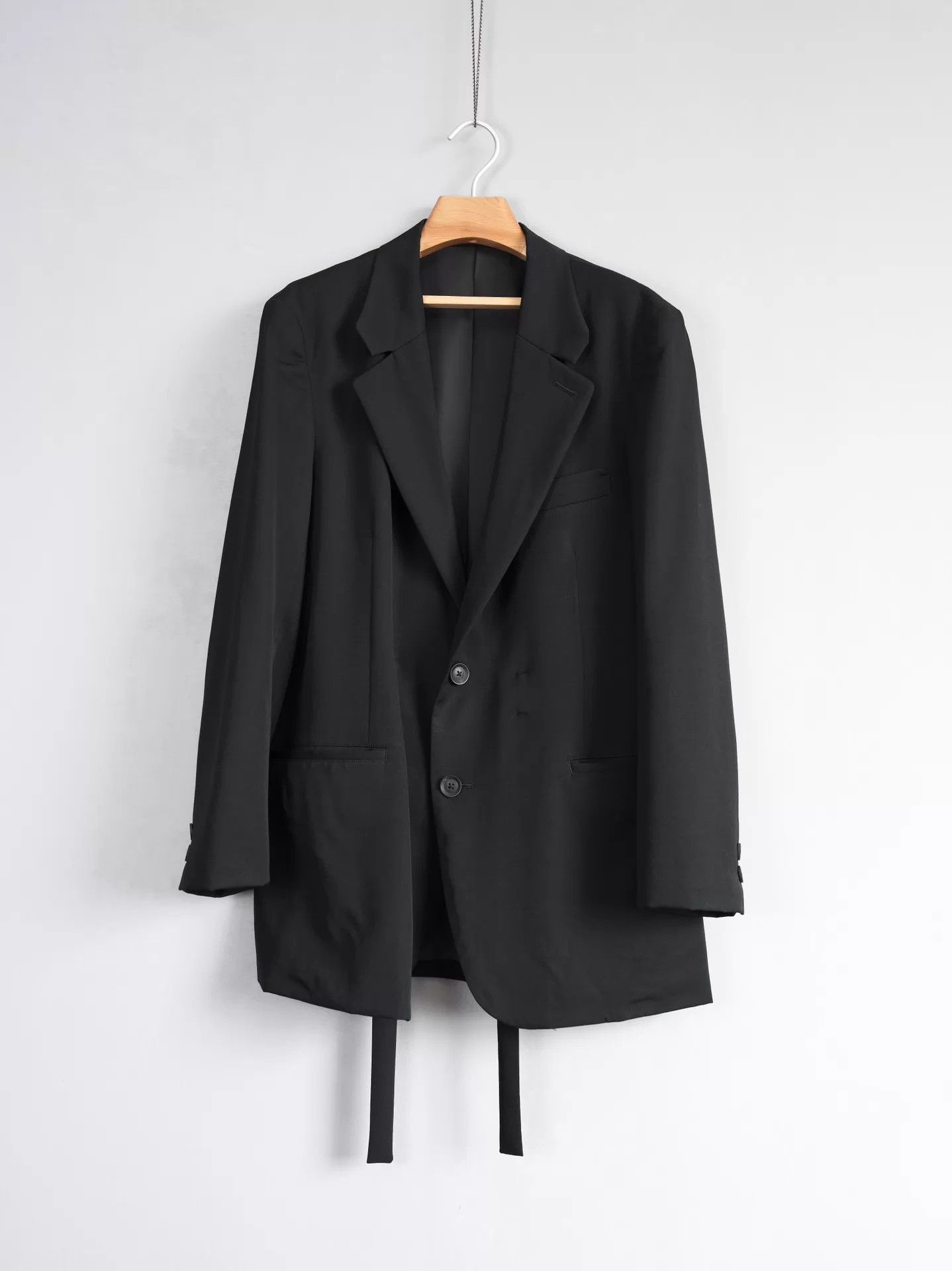 Yohji Yamamoto Yohji Yamamoto 19AW Mafia Tie-Waist Jacket Size US L / EU 52-54 / 3 - 2 Thumbnail