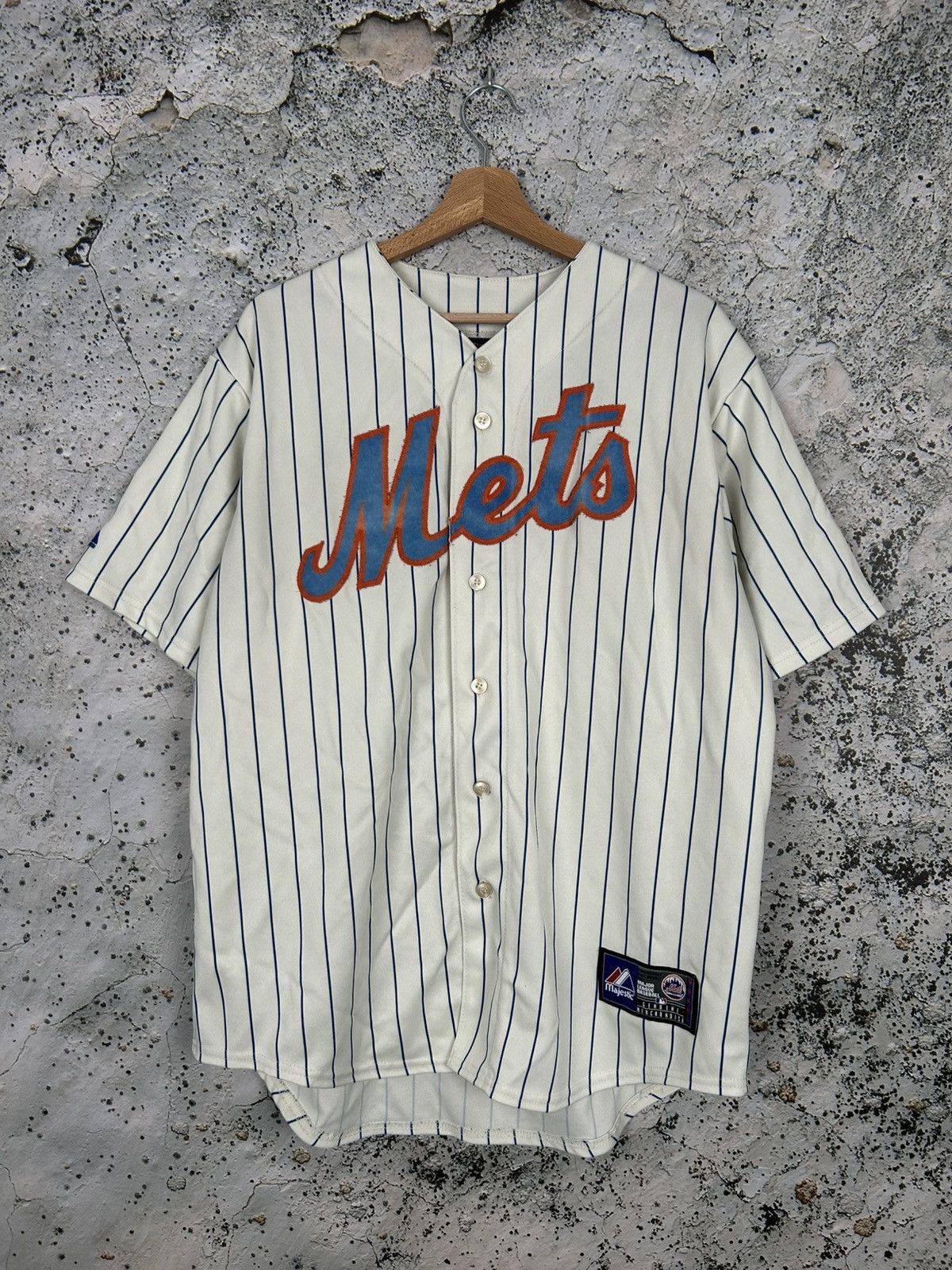 MLB Vintage Majestic MLB New York Mets Sport Streetwear Rare 90s Size US L / EU 52-54 / 3 - 1 Thumbnail