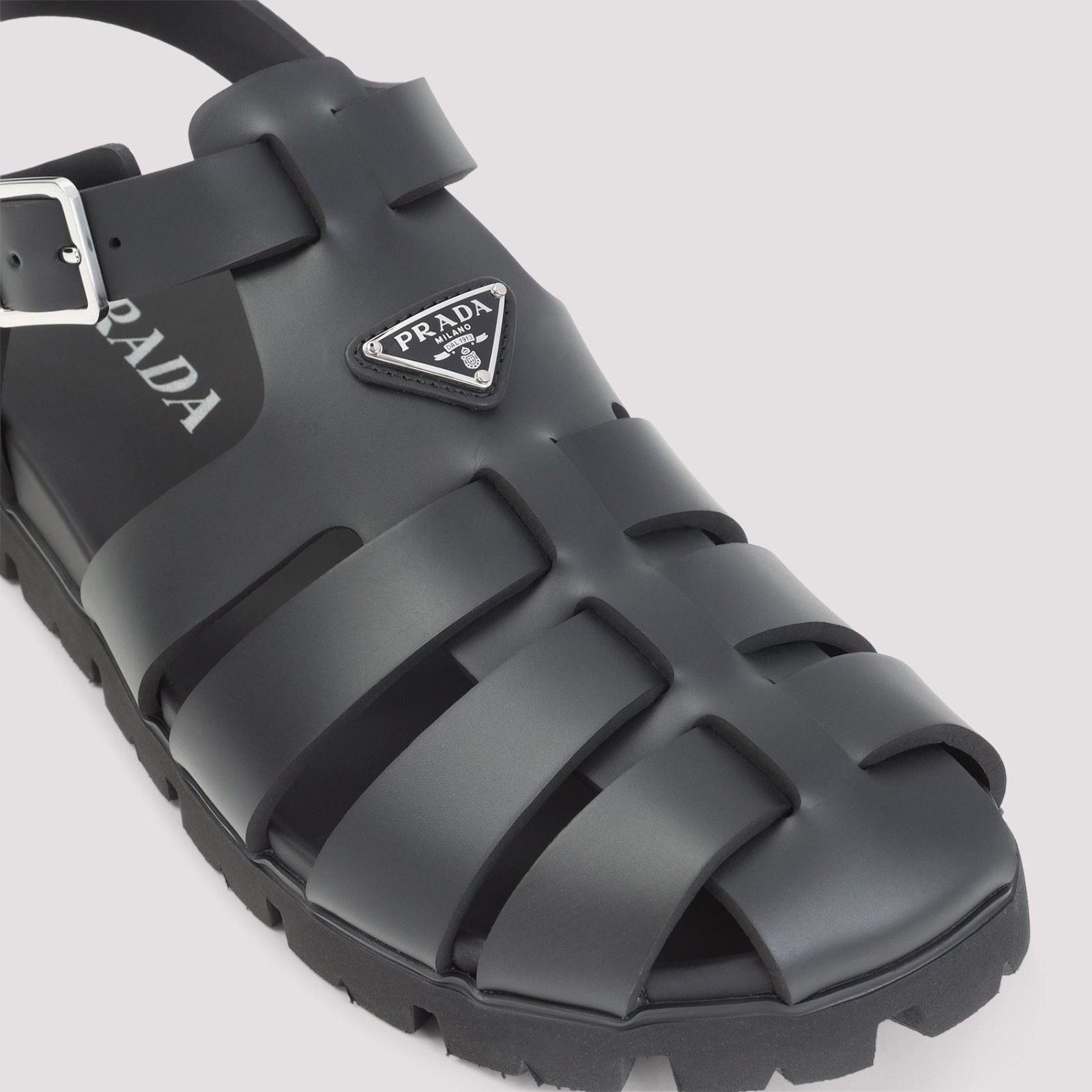 Prada PRADA Black Sandals New And Authentic (Men's size:12;) Size US 12 / EU 45 - 3 Thumbnail