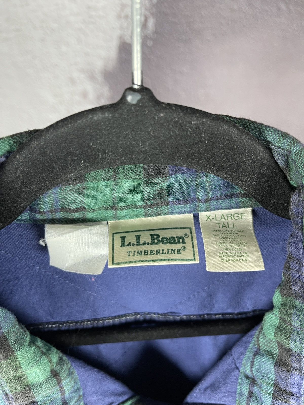L.L. Bean L.L. Bean timberline vintage made in USA flannel overshirt Size US XL / EU 56 / 4 - 9 Thumbnail