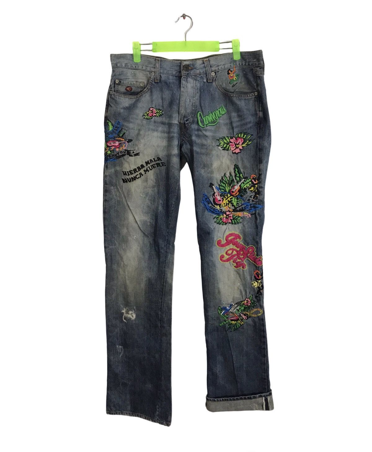 Energie Energie Straight Morris Embroidery Floral Straight Cut Size US 34 / EU 50 - 1 Thumbnail