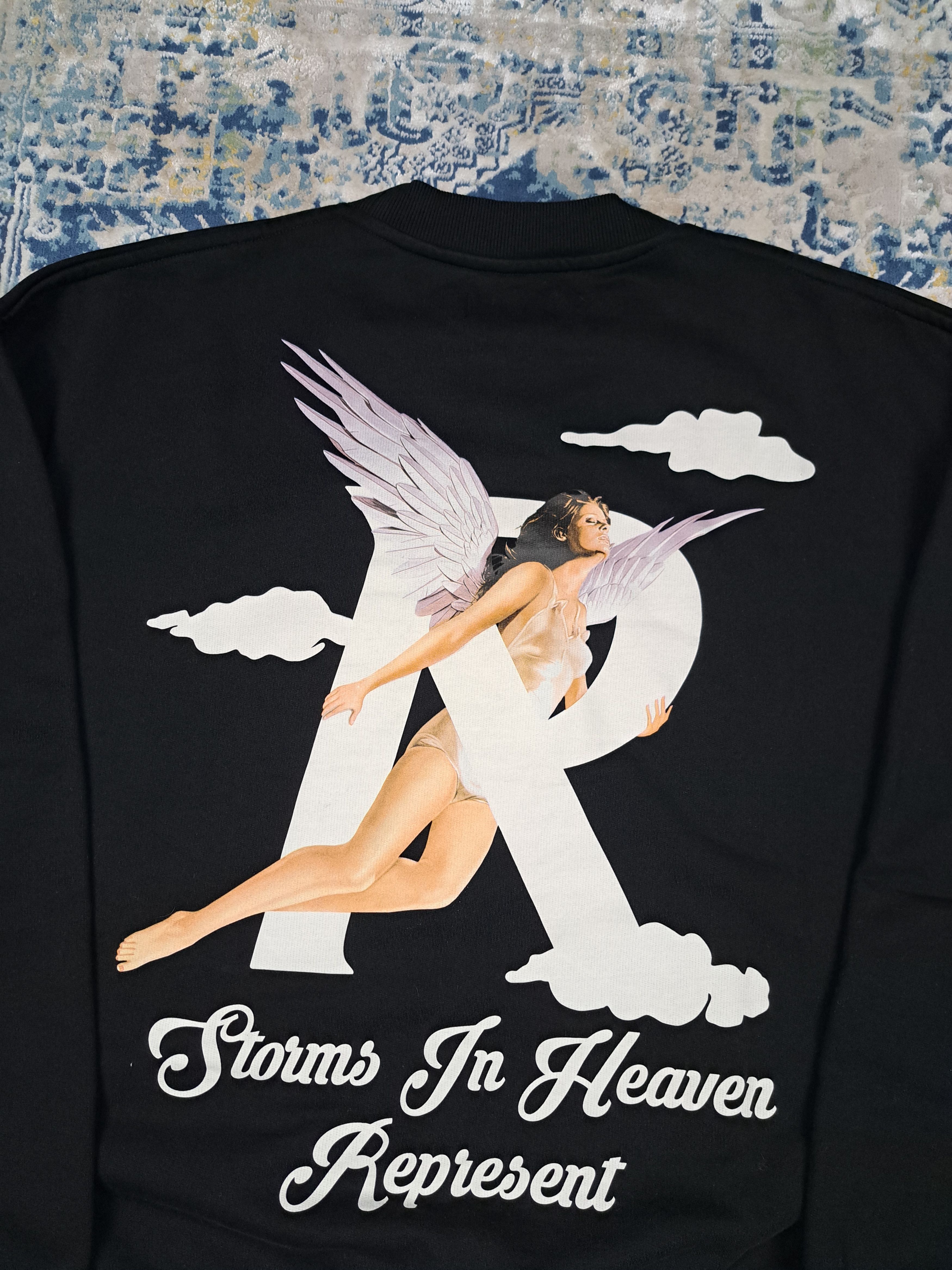 Represent Clo. Represent Storms In Heaven Angel Heavyweight Boxy Crewneck Size US XXL / EU 58 / 5 - 2 Thumbnail