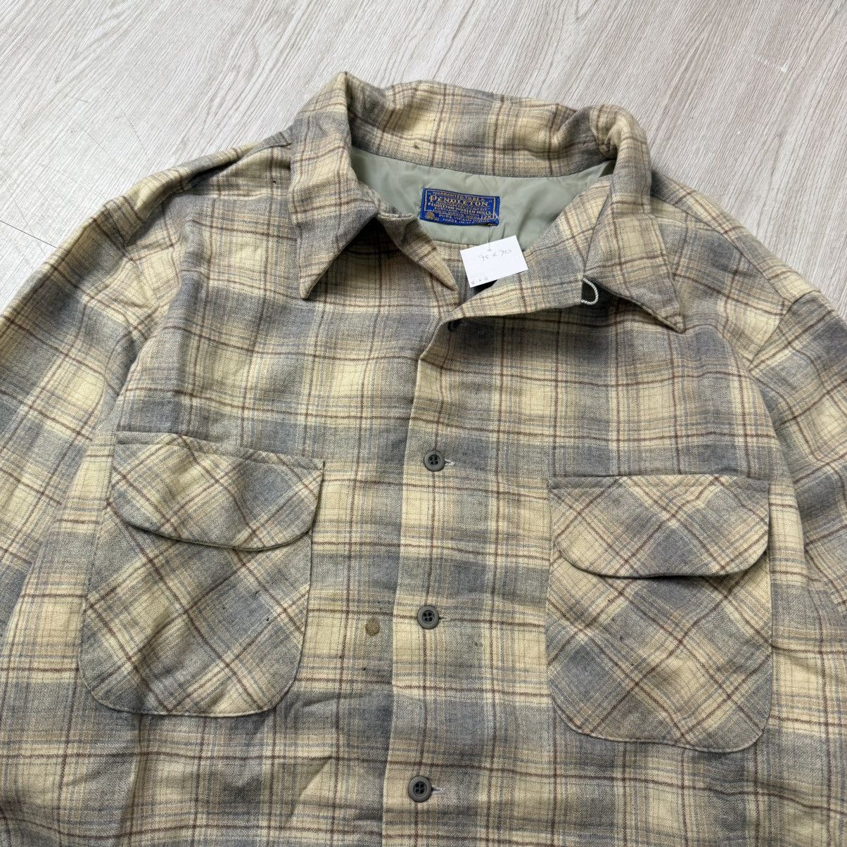 Pendleton PENDLETON pure virgin wool USA plaid flannel button vintage Size US XXL / EU 58 / 5 - 2 Thumbnail