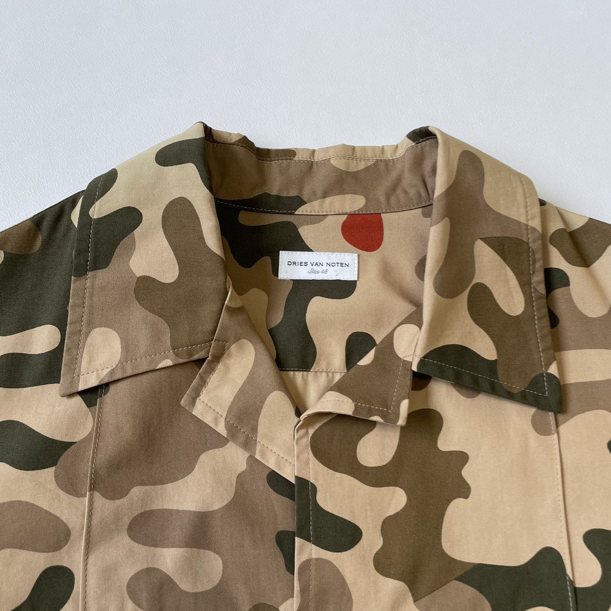 Dries Van Noten Sample ‘Desert Camo’ Print Utility Shirt Size US M / EU 48-50 / 2 - 3 Thumbnail